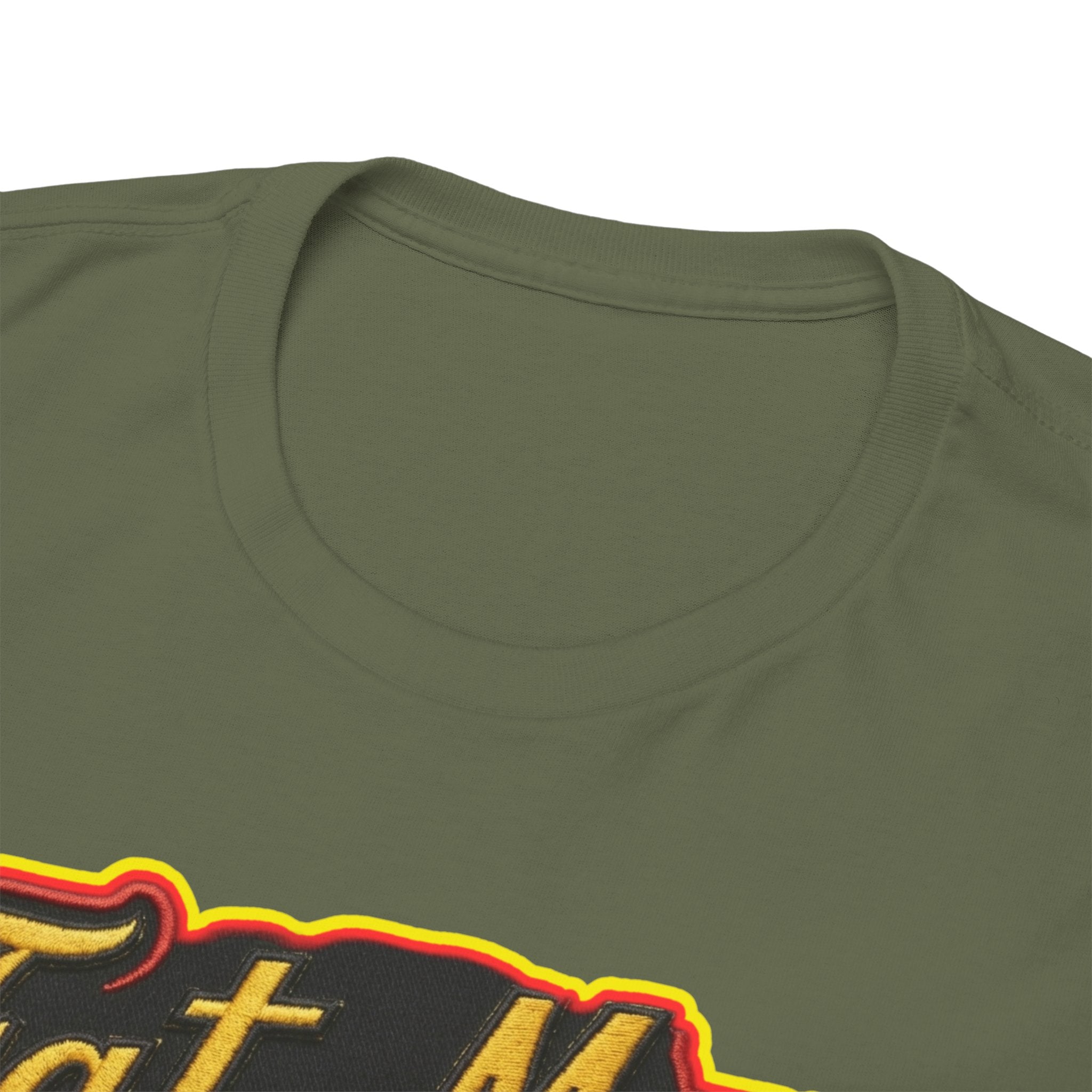 Fat Man Graphic Tee — Retro Boxing Design with '10' Back Patch