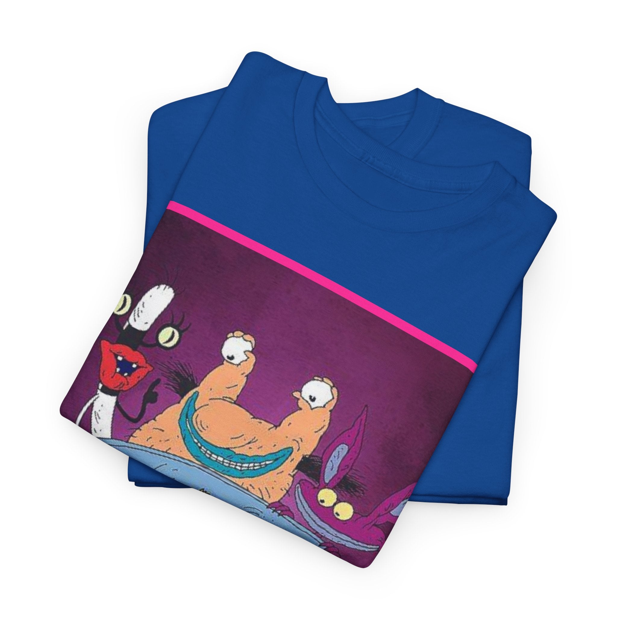 Real Monsters Vintage Cartoon T-Shirt — Nickelodeon Rugrats Crew Tee