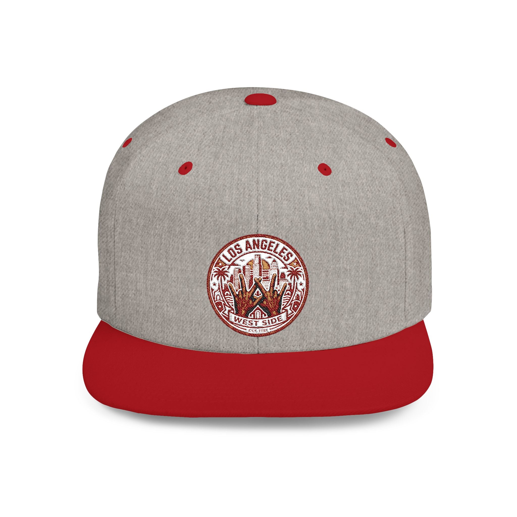Wildflower Crown Snapback Hat — 'Little Dreamer' Floral Embroidered Flat Bill
