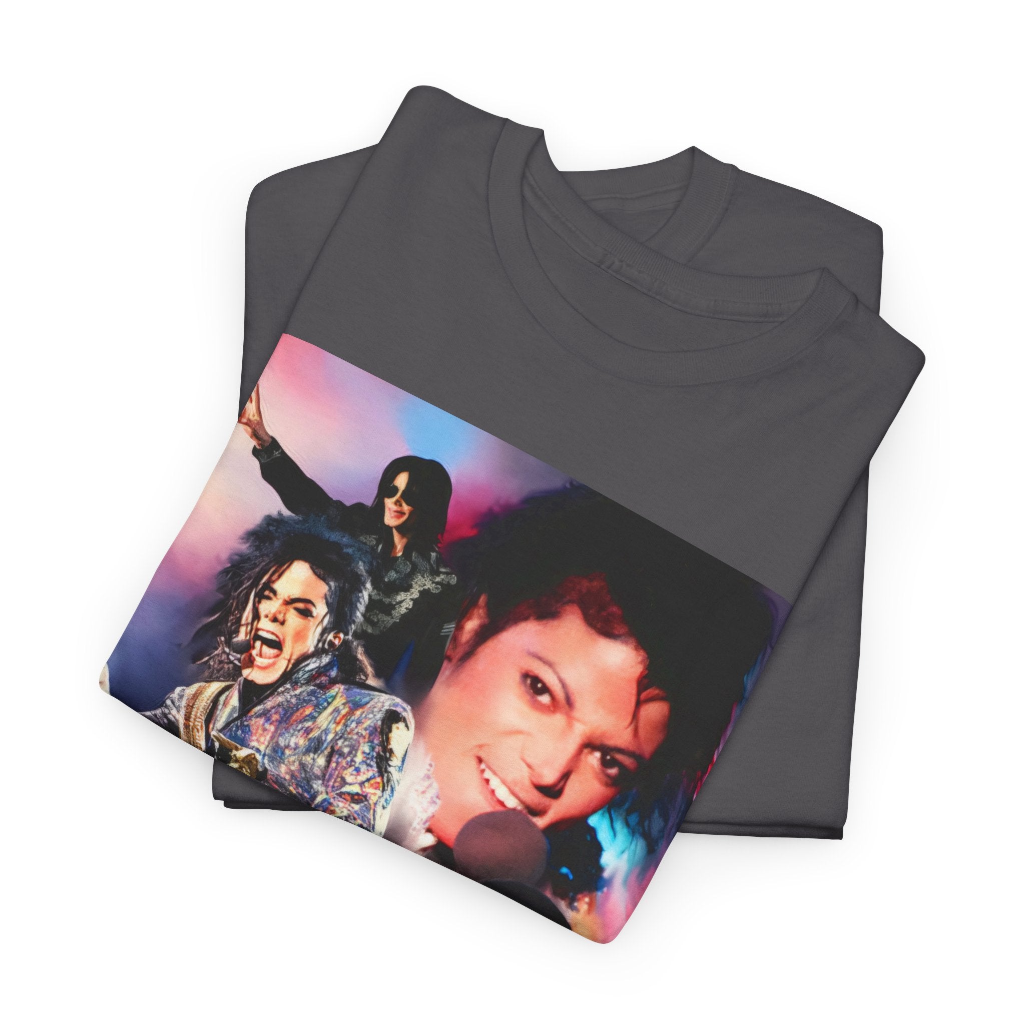 Michael Jackson Tribute Tee — Vintage Pop Collage T-Shirt