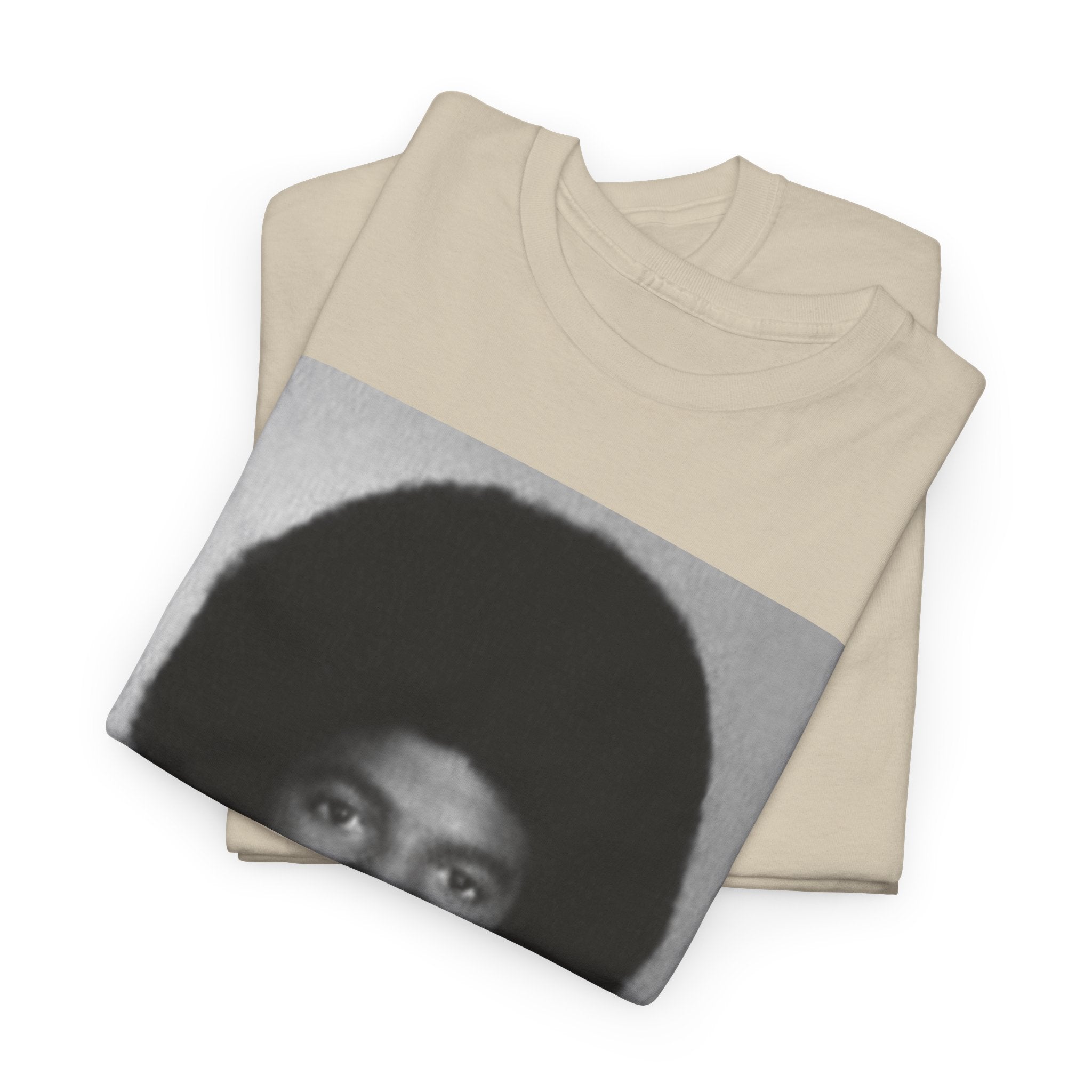 Graphic Tee — Retro Portrait Front with Black Power Fist Back
