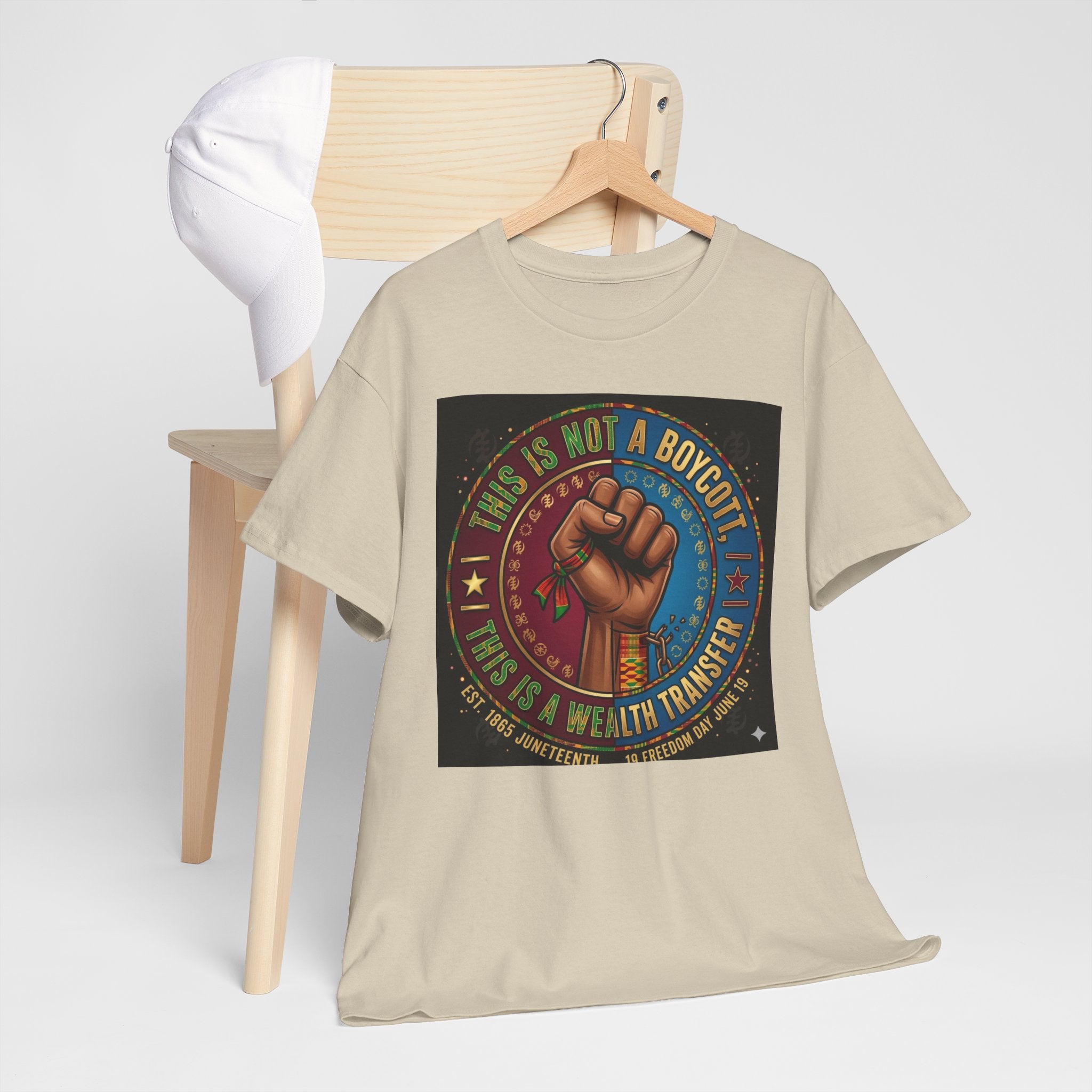 Political Activist Tee — "This Is Not a Boycott, This Is a Wealth Transfer" Fist Graphic Shirt