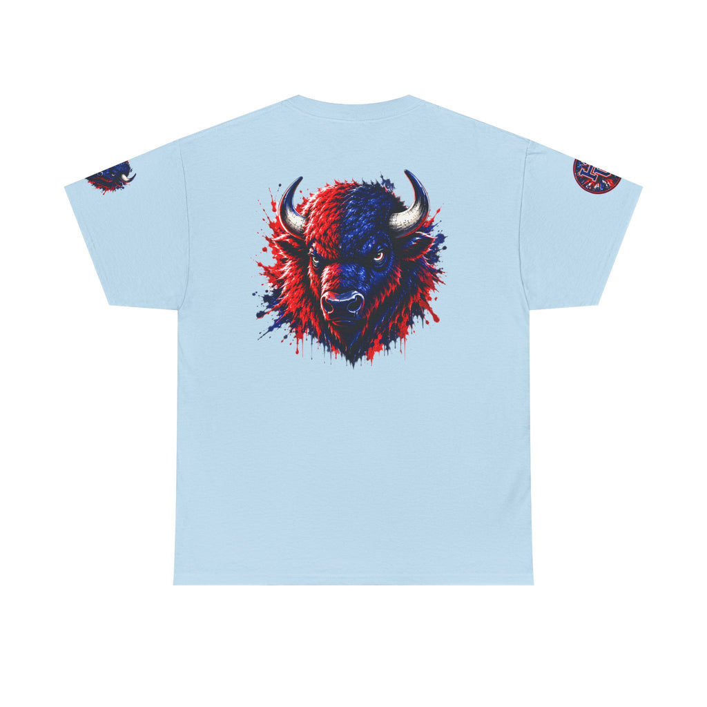Howard University Buffalo Spirit Tee — HU Bison Red & Blue Campus Shirt