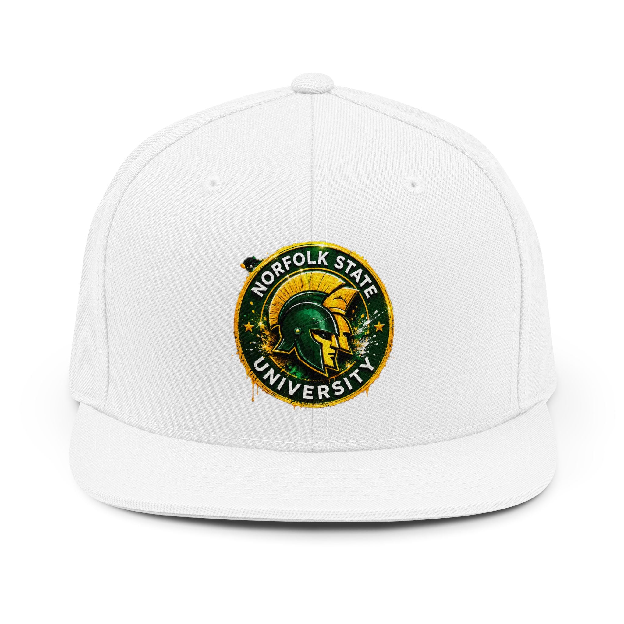 Norfolk State University Spartan Snapback Hat — Embroidered Logo Baseball Cap