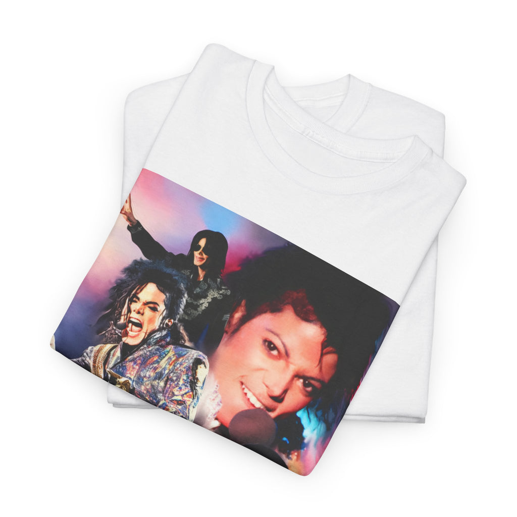 Michael Jackson Tribute Tee — Vintage Pop Collage T-Shirt