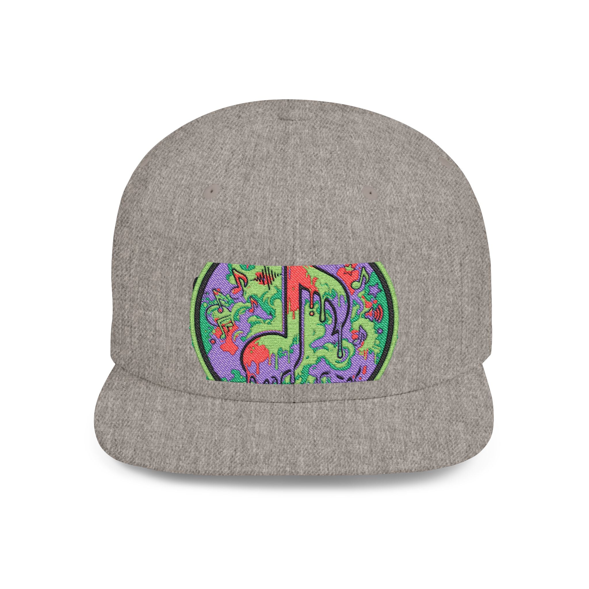 Copy of Copy of Flat Bill Snapback Hat — Retro Dance Crew Graphic Cap