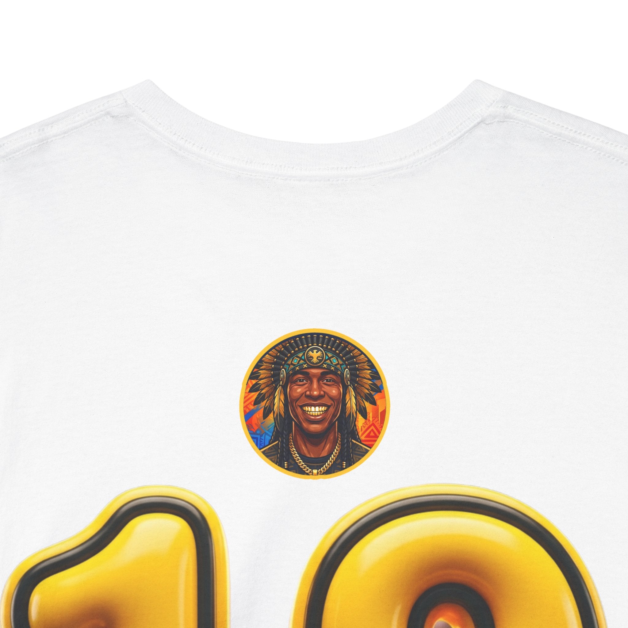 Melanated 19 Graphic Tee — Retro Script Logo & Gold Number Baseball Shirt