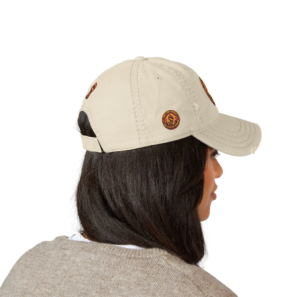 Mother braiding freedom— Vintage Flame Crest Cap