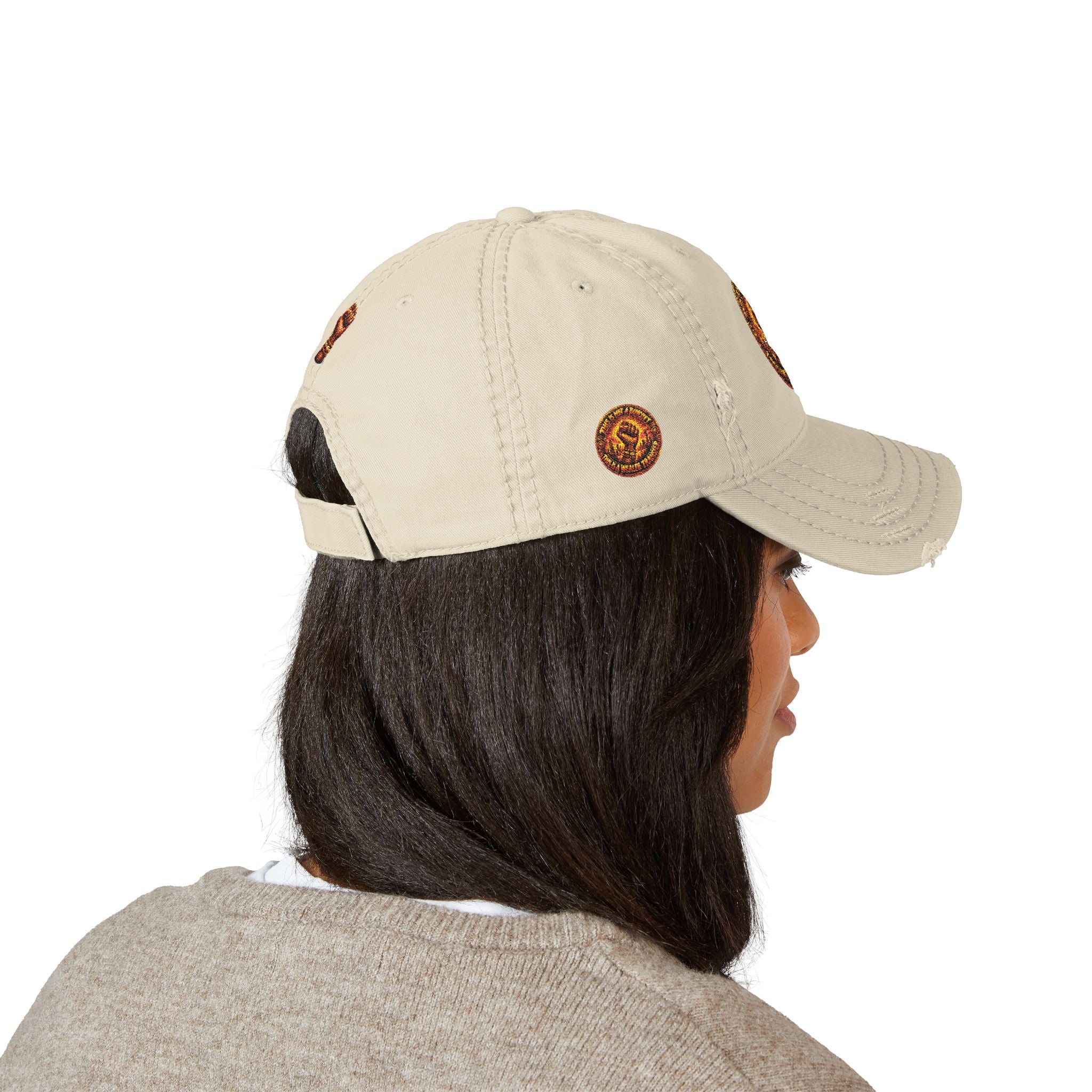 Mother braiding freedom— Vintage Flame Crest Cap