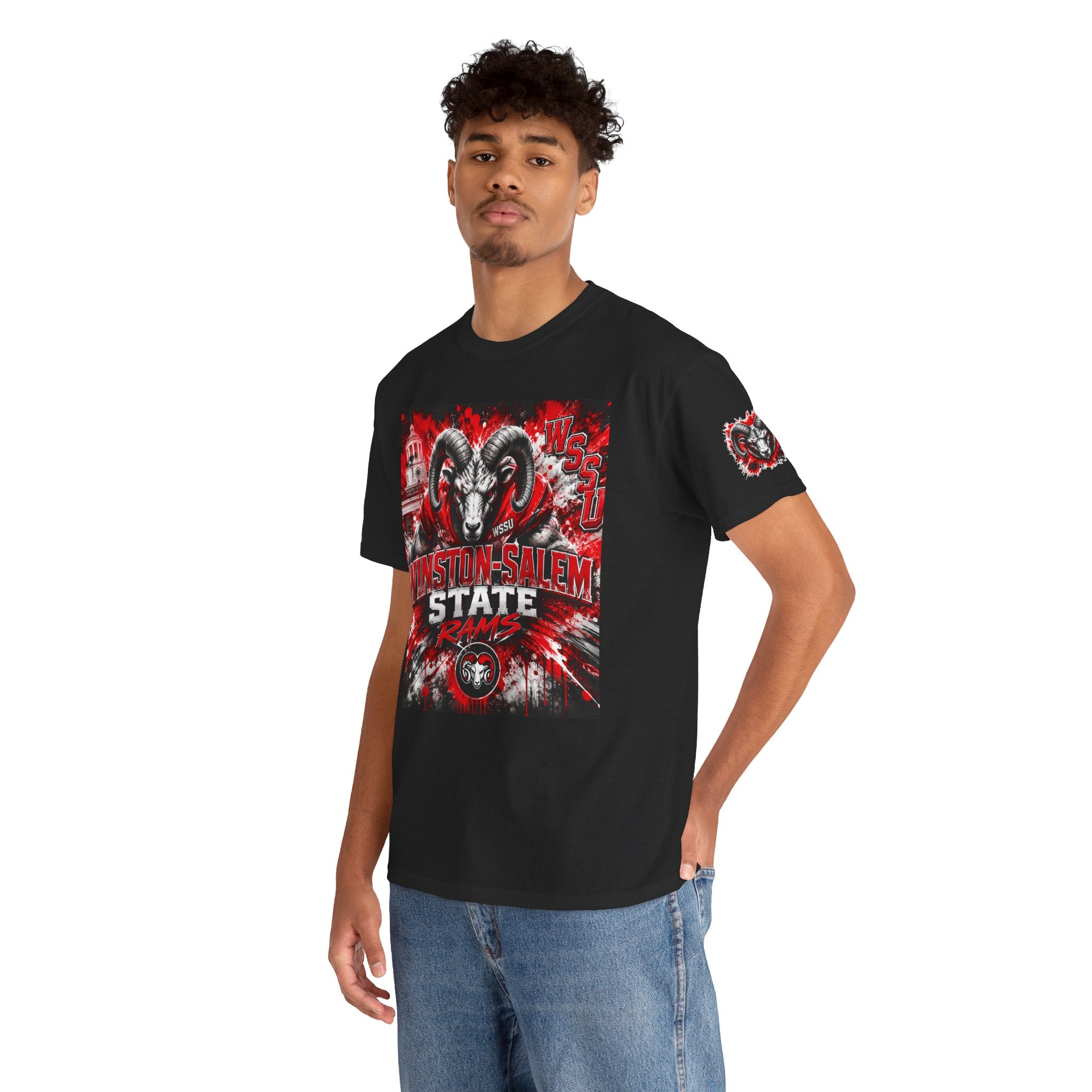 Winston‑Salem State Rams Ram Head Tee — Bold College Spirit T‑Shirt