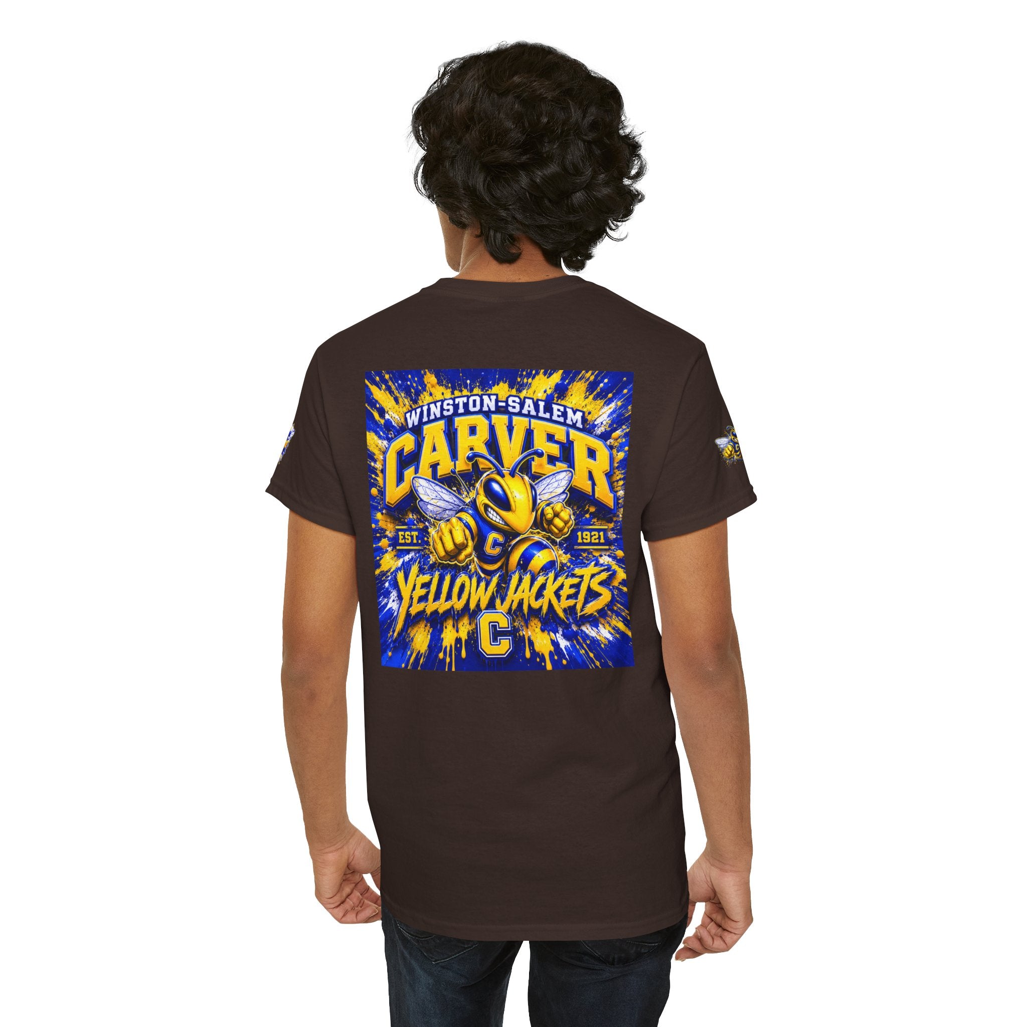 Carver Yellow Jackets Graphic T‑Shirt — Winston‑Salem School Spirit Tee