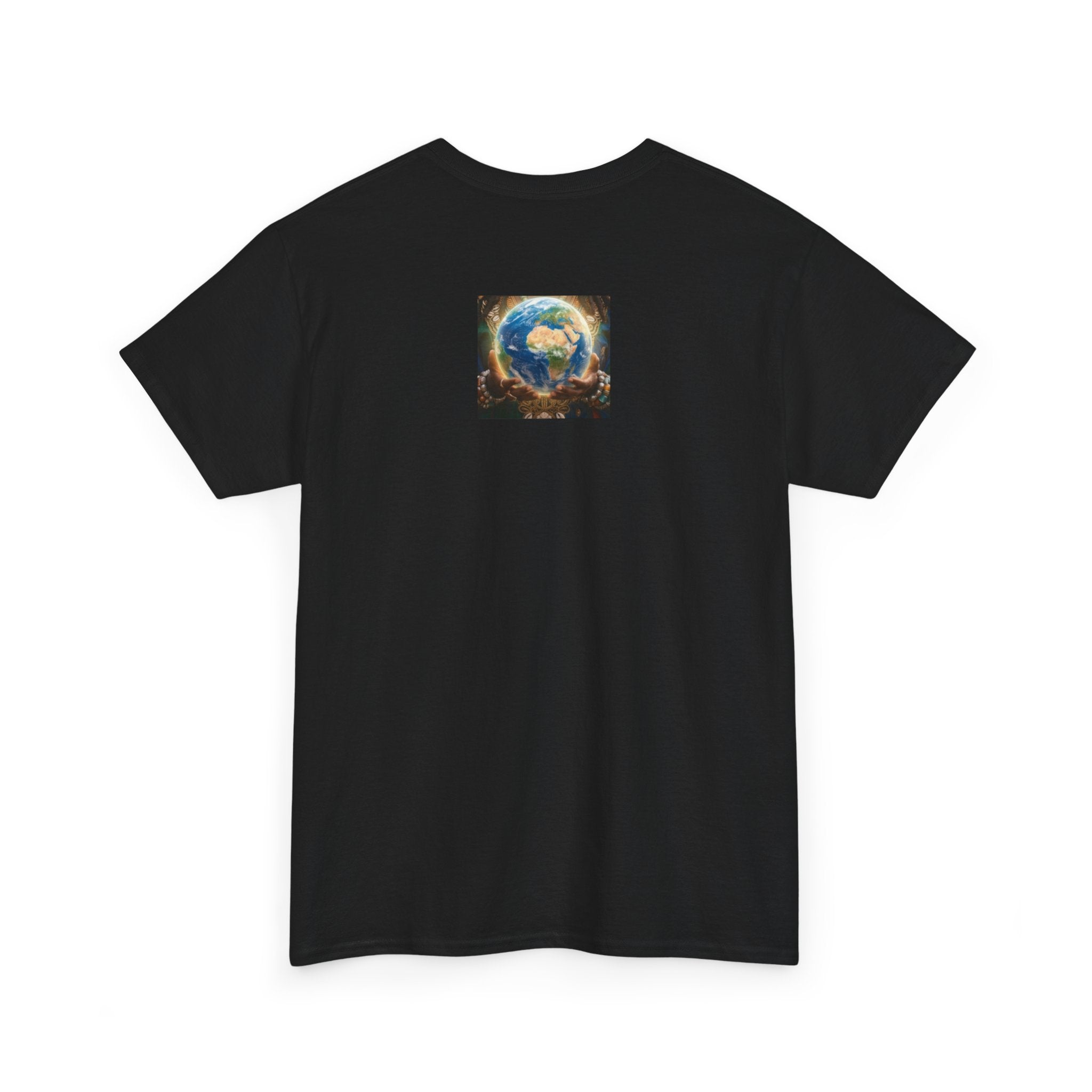 Cosmic Guardian Tee — Earth Mother Spiritual Graphic T-Shirt