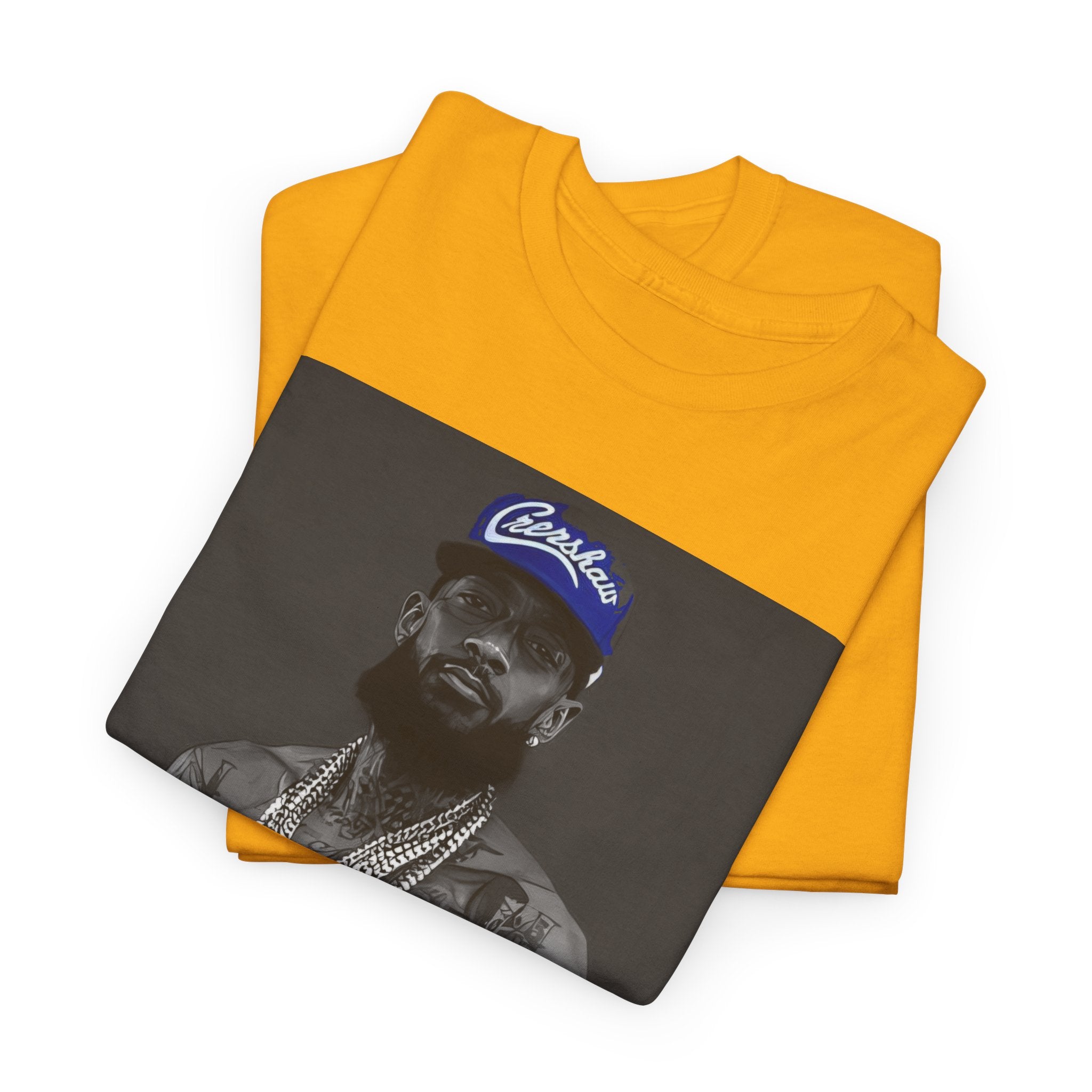 Iconic Rap Legend Photo Tee — Los Angeles Cap Graphic