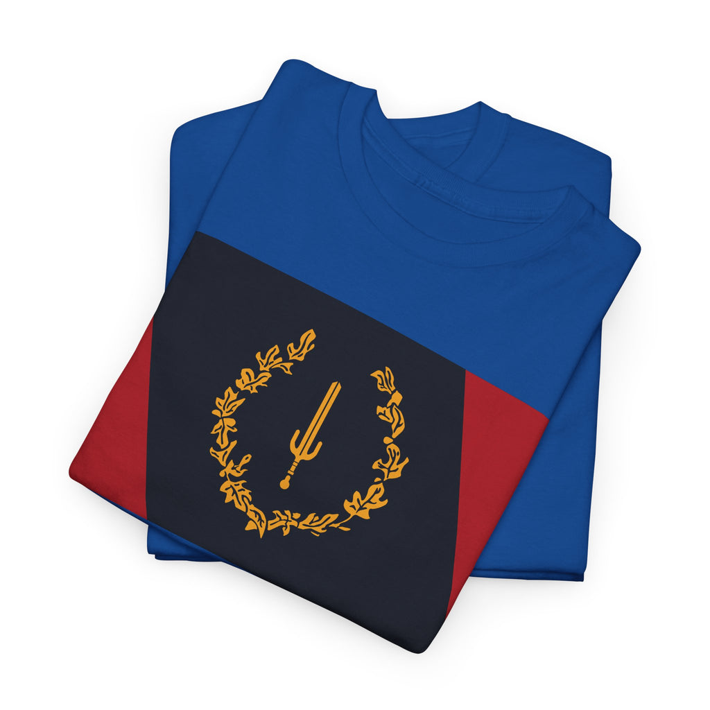 Laurel Trident Tee — Vintage Gold Emblem Graphic T-Shirt