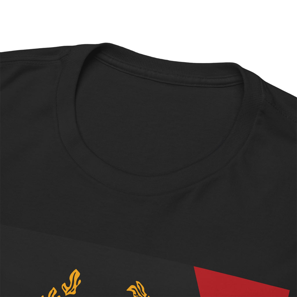 Laurel Trident Tee — Vintage Gold Emblem Graphic T-Shirt