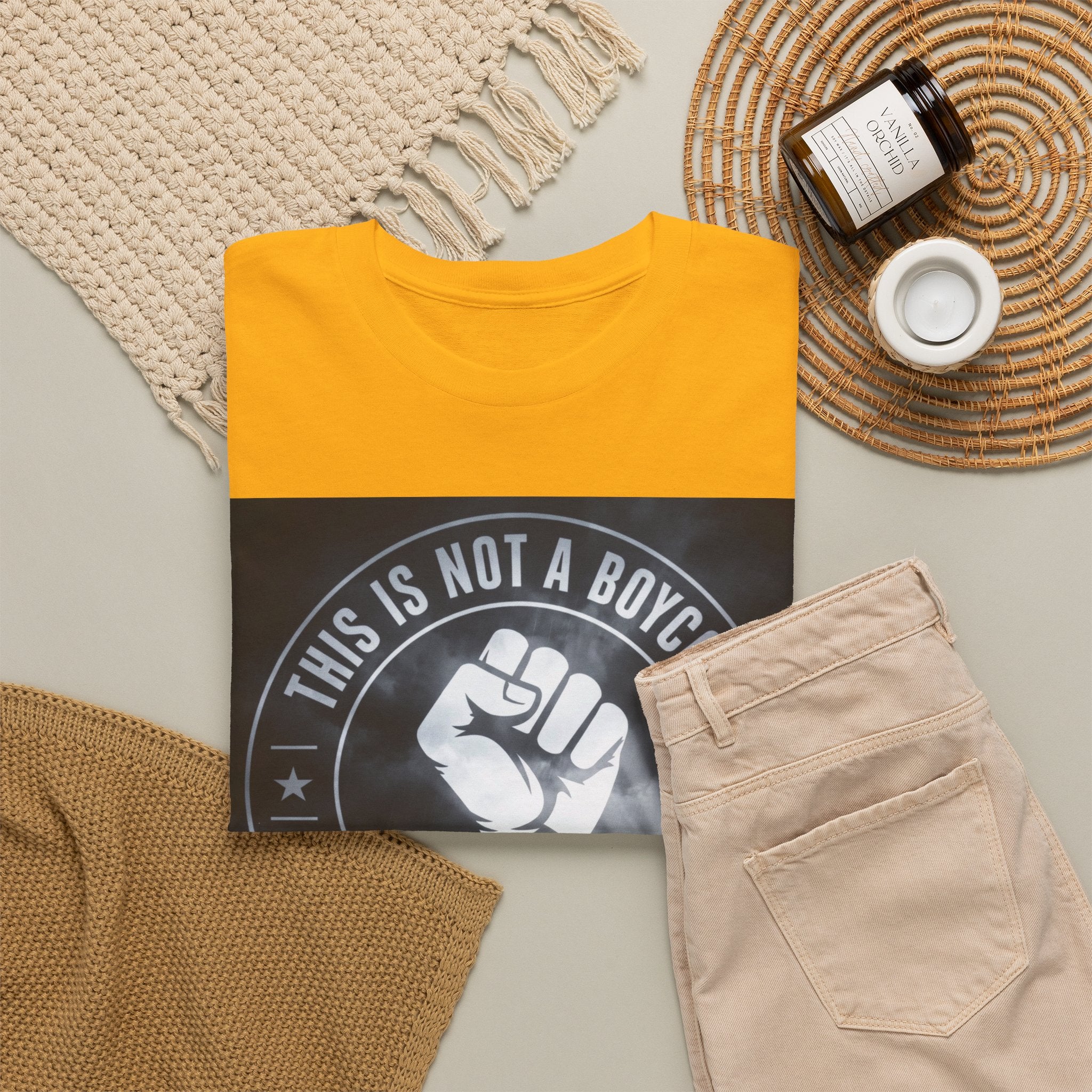 Pro-Union Fist T-Shirt — "This Is Not a Boycott, This Is a Wealth Transfer"