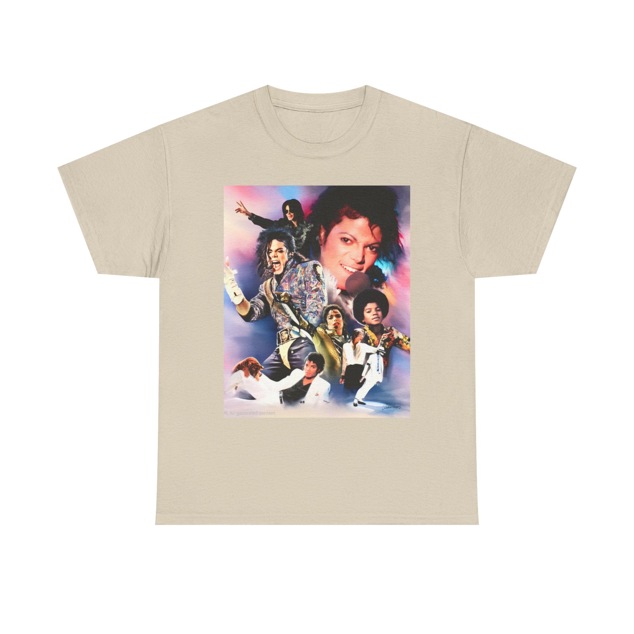 Michael Jackson Tribute Tee — Vintage Pop Collage T-Shirt