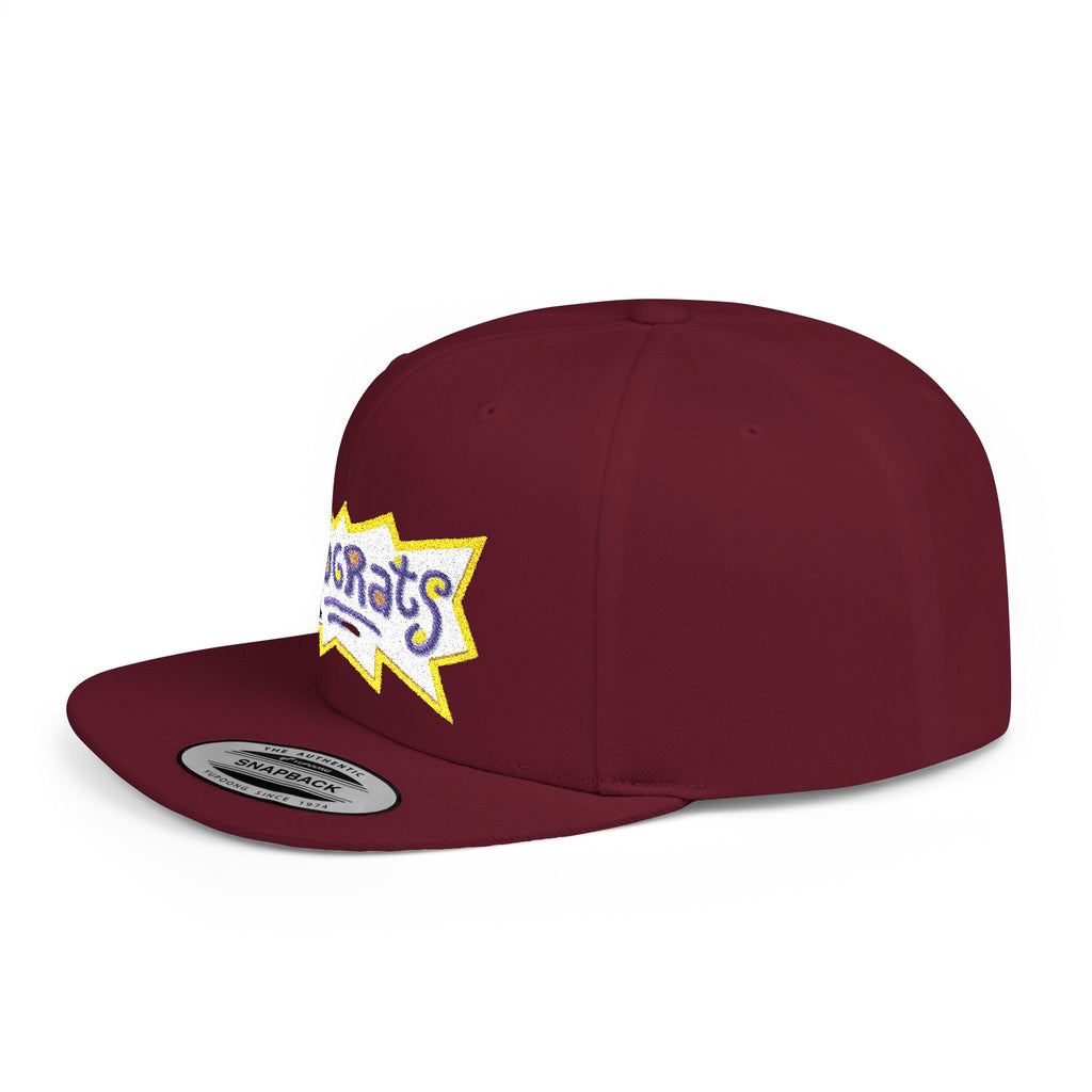 Snapback Hat — Retro 'Rugrats' Logo Flat Bill Cap