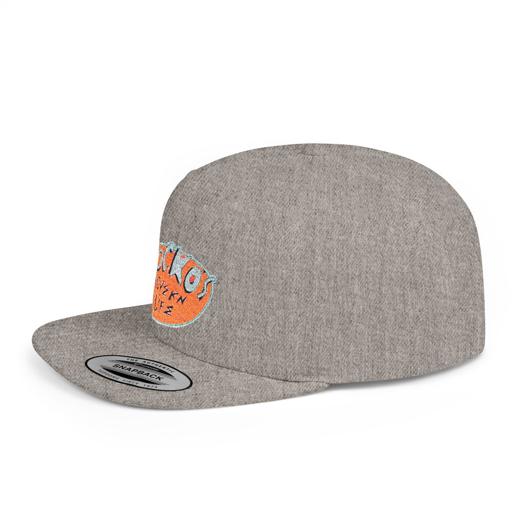 Snapback Hat — Polka Nutter Vibe Embroidered Flat-Bill Cap