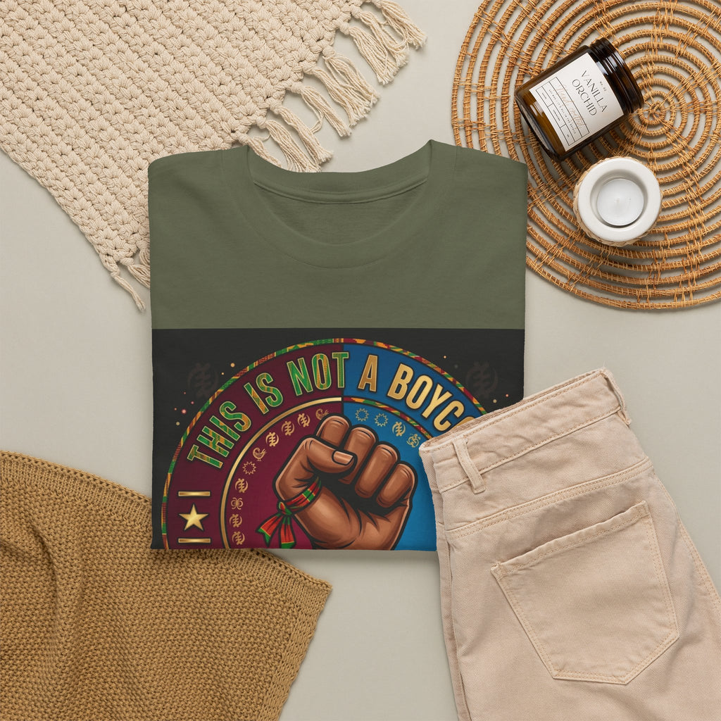 Political Activist Tee — "This Is Not a Boycott, This Is a Wealth Transfer" Fist Graphic Shirt