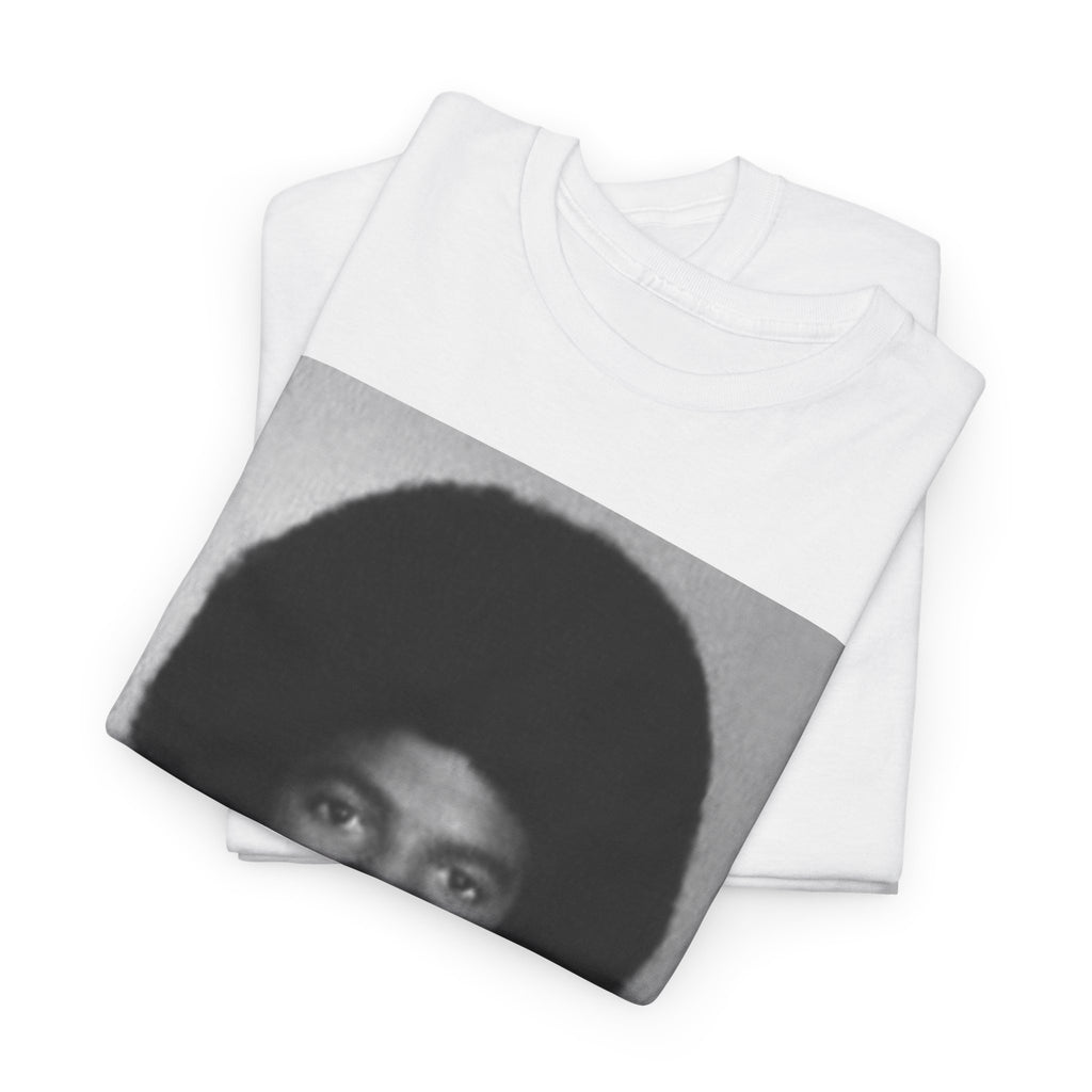 Graphic Tee — Retro Portrait Front with Black Power Fist Back
