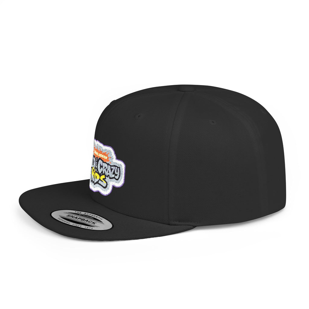 Flat Bill Snapback Hat — 'Neighborhood Vibes' Embroidered Patch Cap
