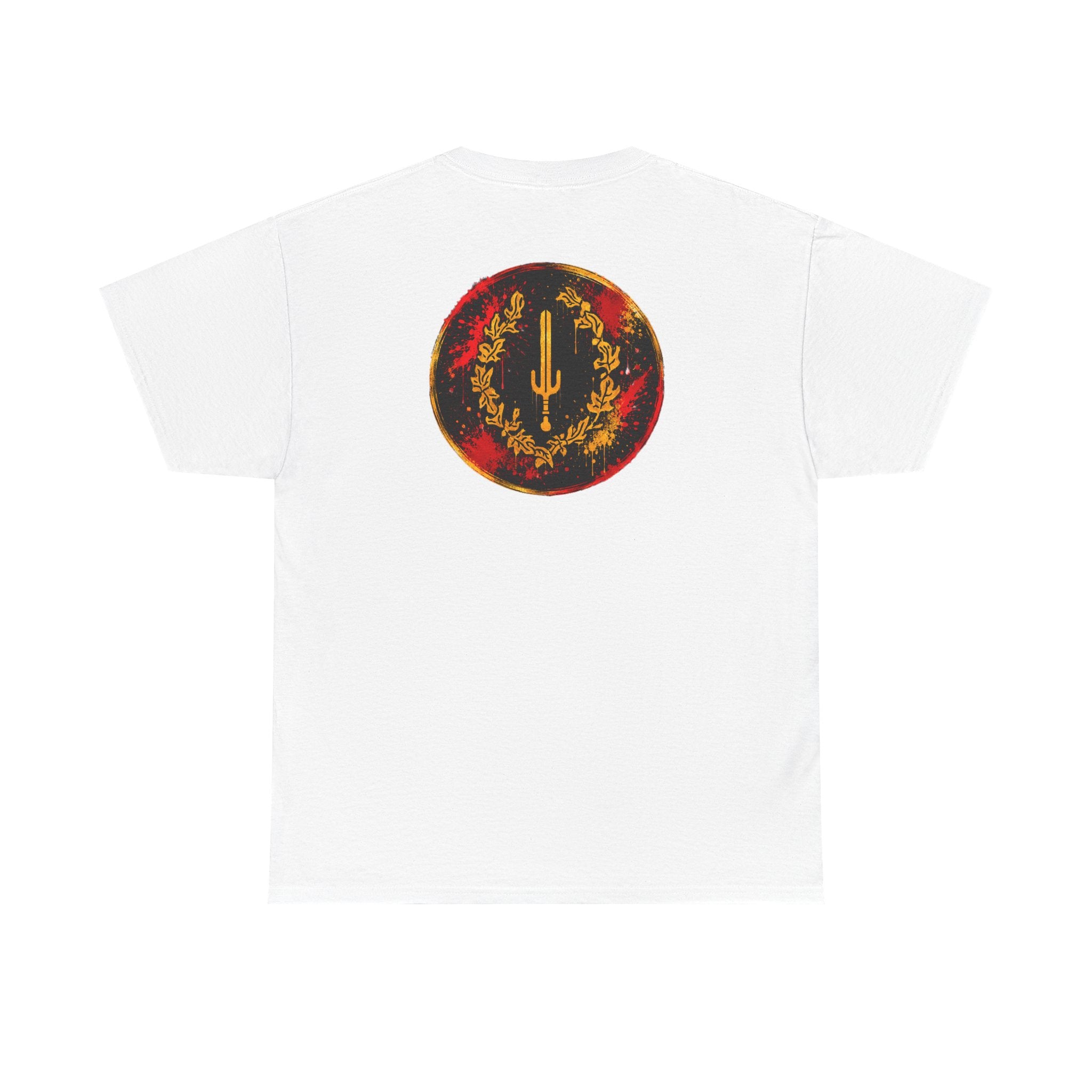 Laurel Trident Tee — Vintage Gold Emblem Graphic T-Shirt