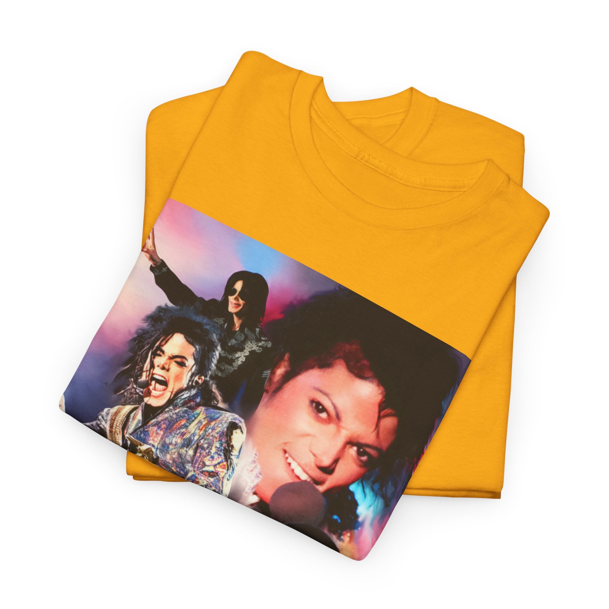 Michael Jackson Tribute Tee — Vintage Pop Collage T-Shirt