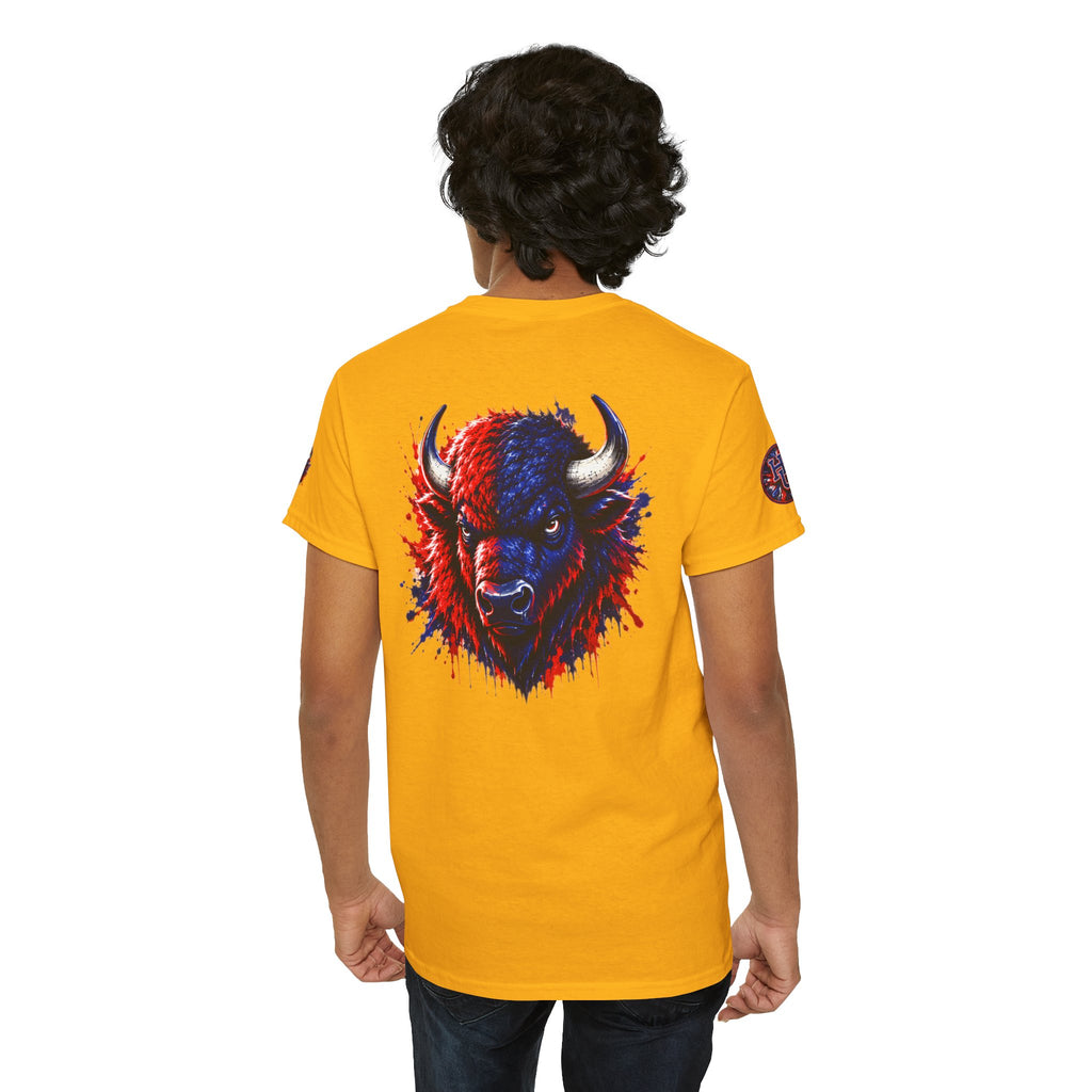 Howard University Buffalo Spirit Tee — HU Bison Red & Blue Campus Shirt