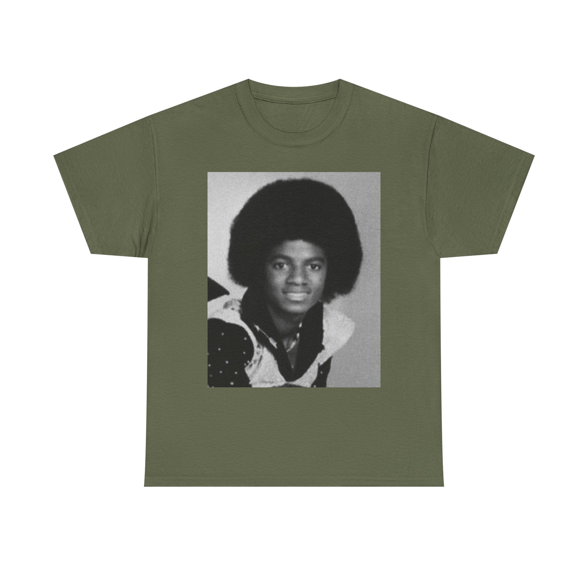 Graphic Tee — Retro Portrait Front with Black Power Fist Back