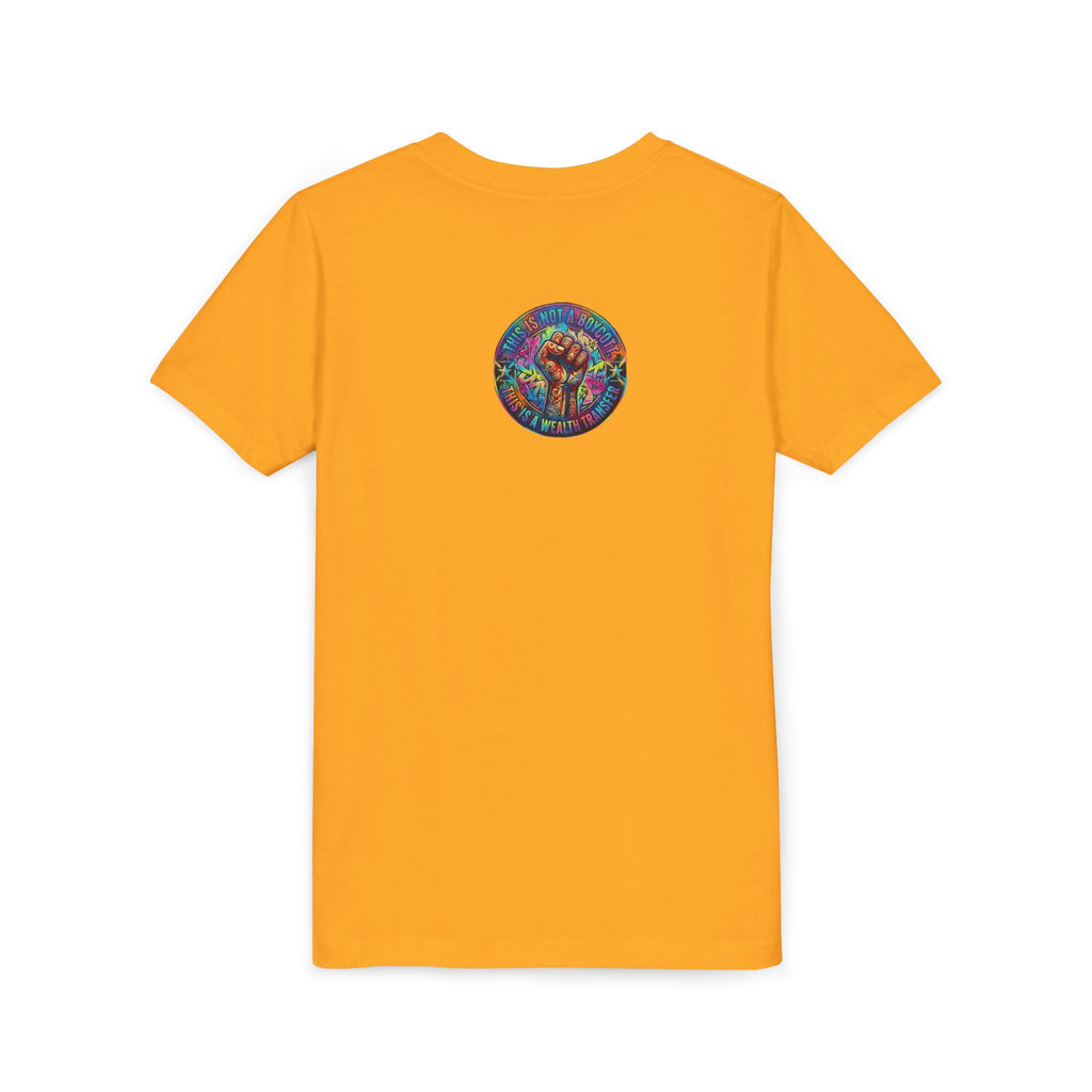 Youth Trophy Lightning Tee — Winning Kids' Short Sleeve Shirt with Stars & Confetti