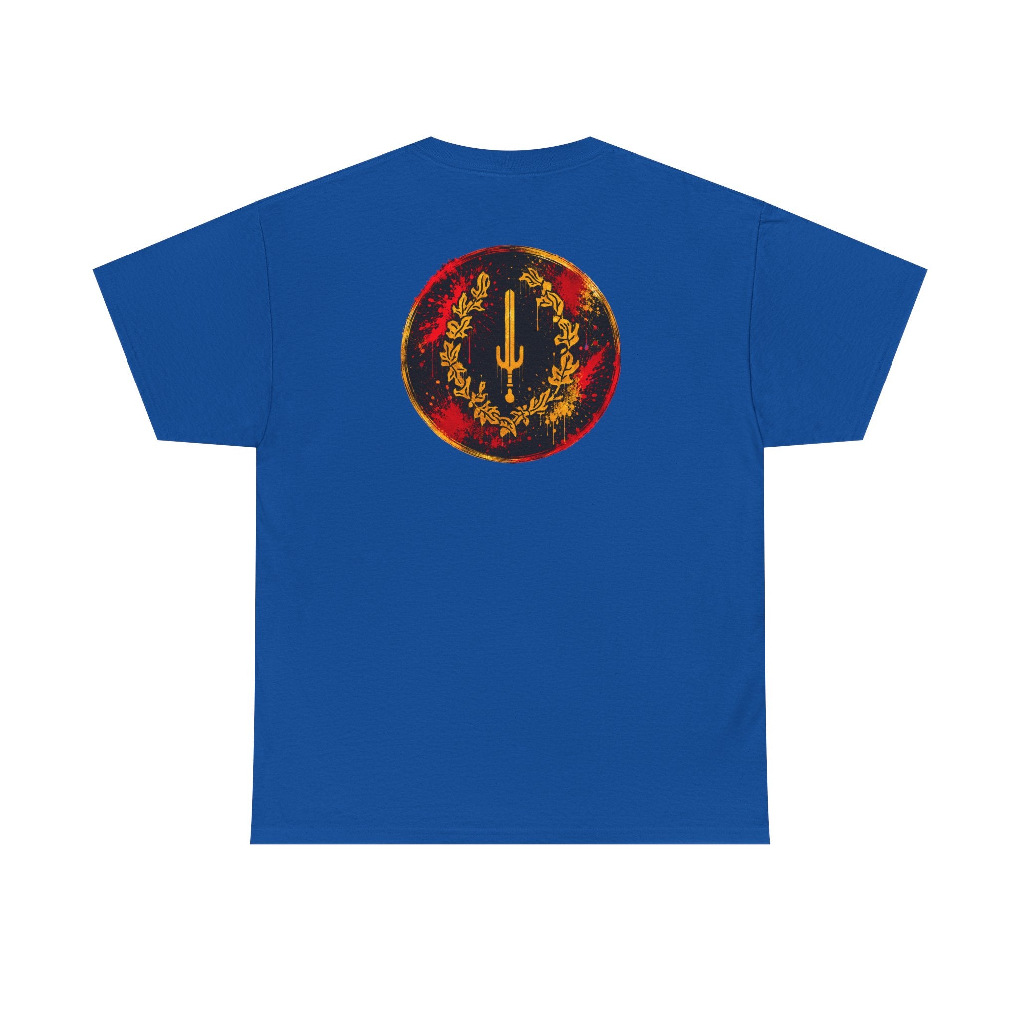 Laurel Trident Tee — Vintage Gold Emblem Graphic T-Shirt