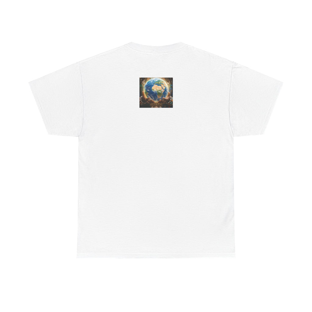 Cosmic Guardian Tee — Earth Mother Spiritual Graphic T-Shirt