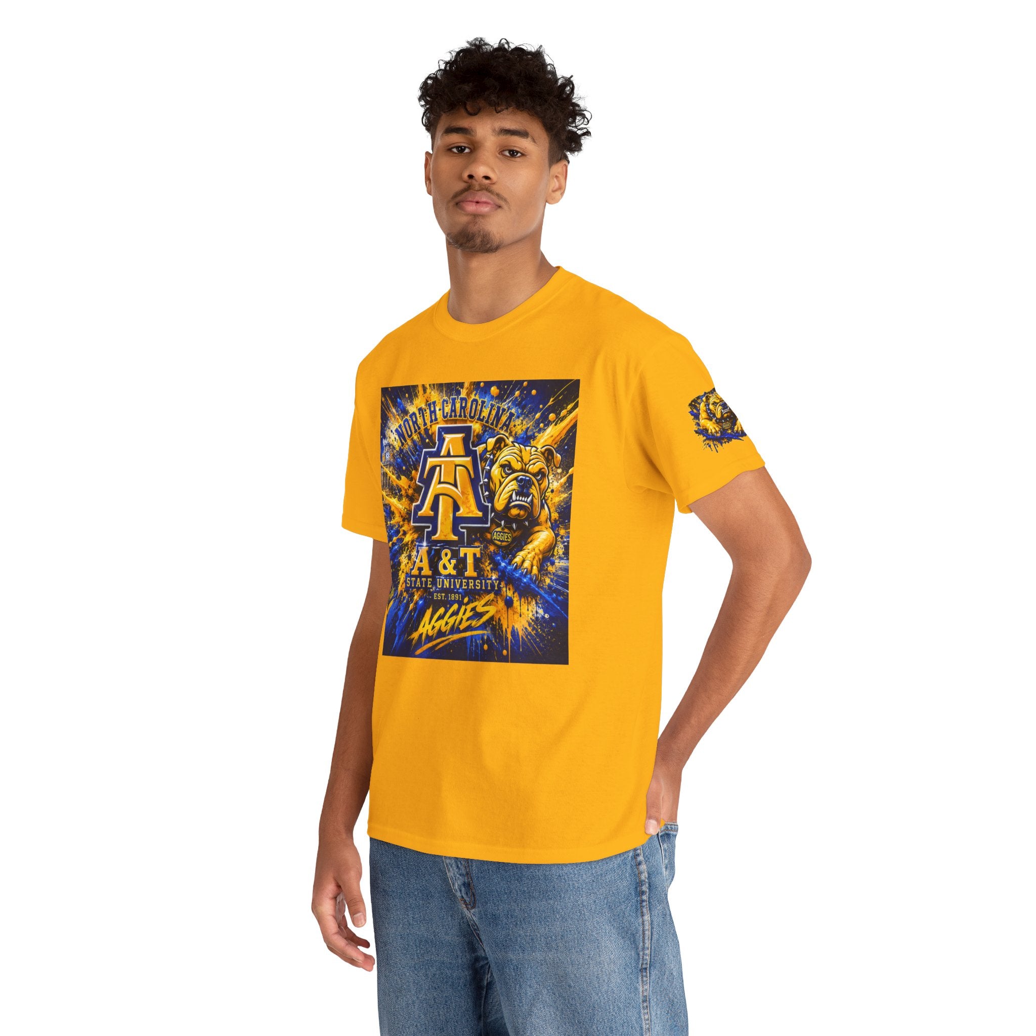 North Carolina A&T Aggies Bulldog T-Shirt — A&T Logo College Tee
