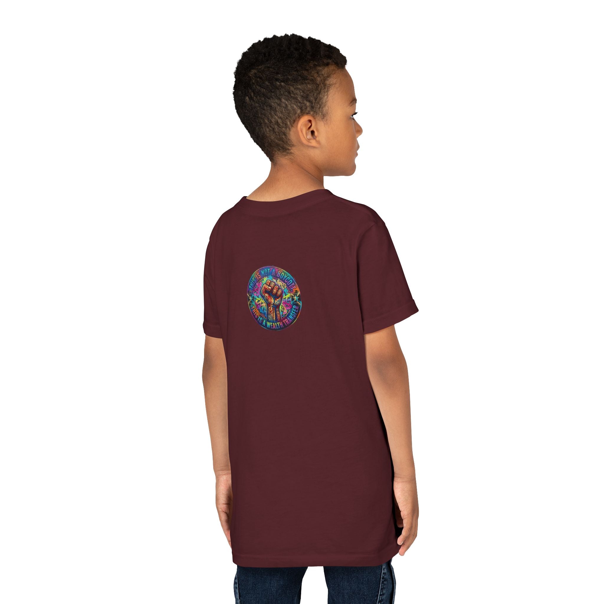 Kids Gaming Tee — Neon Rainbow Portal Gamer Shirt