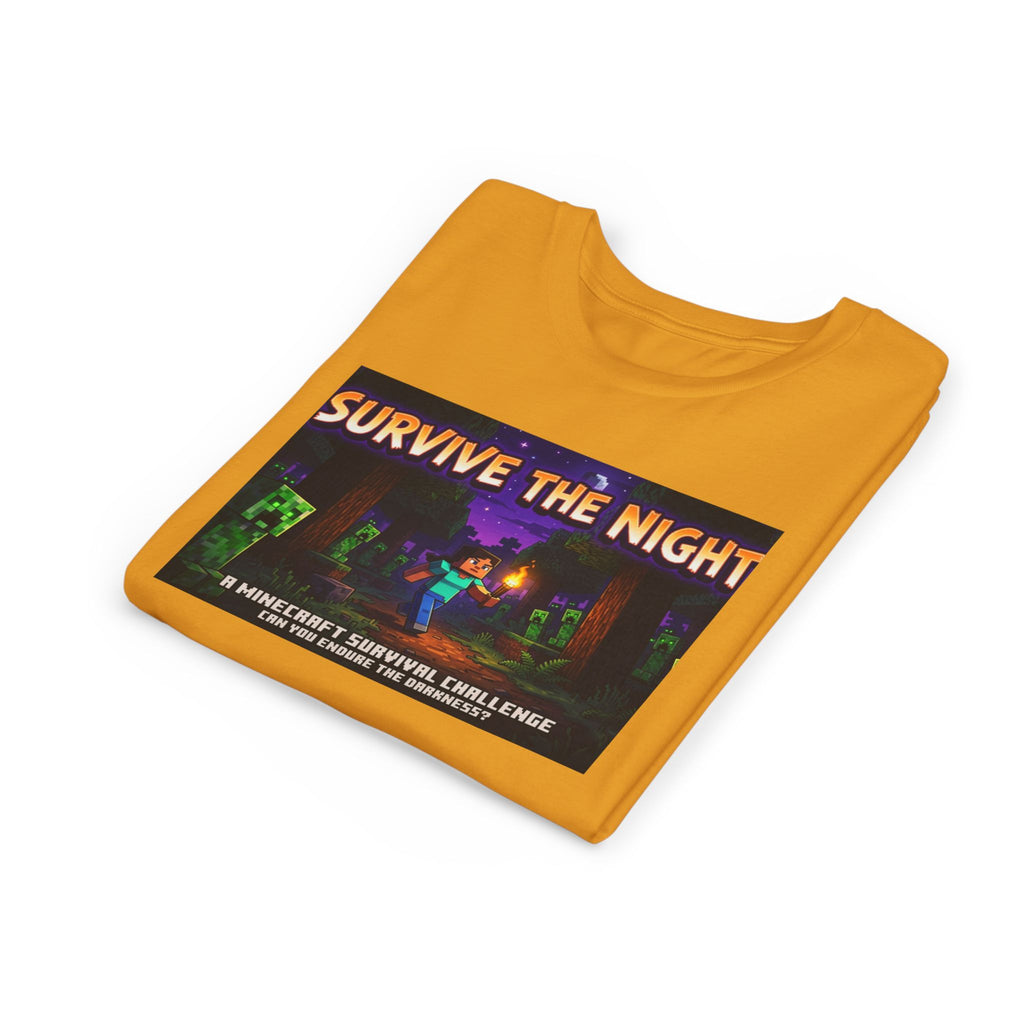 Survive the Night Youth Tee — Glowing Creeper Night Gamer Shirt