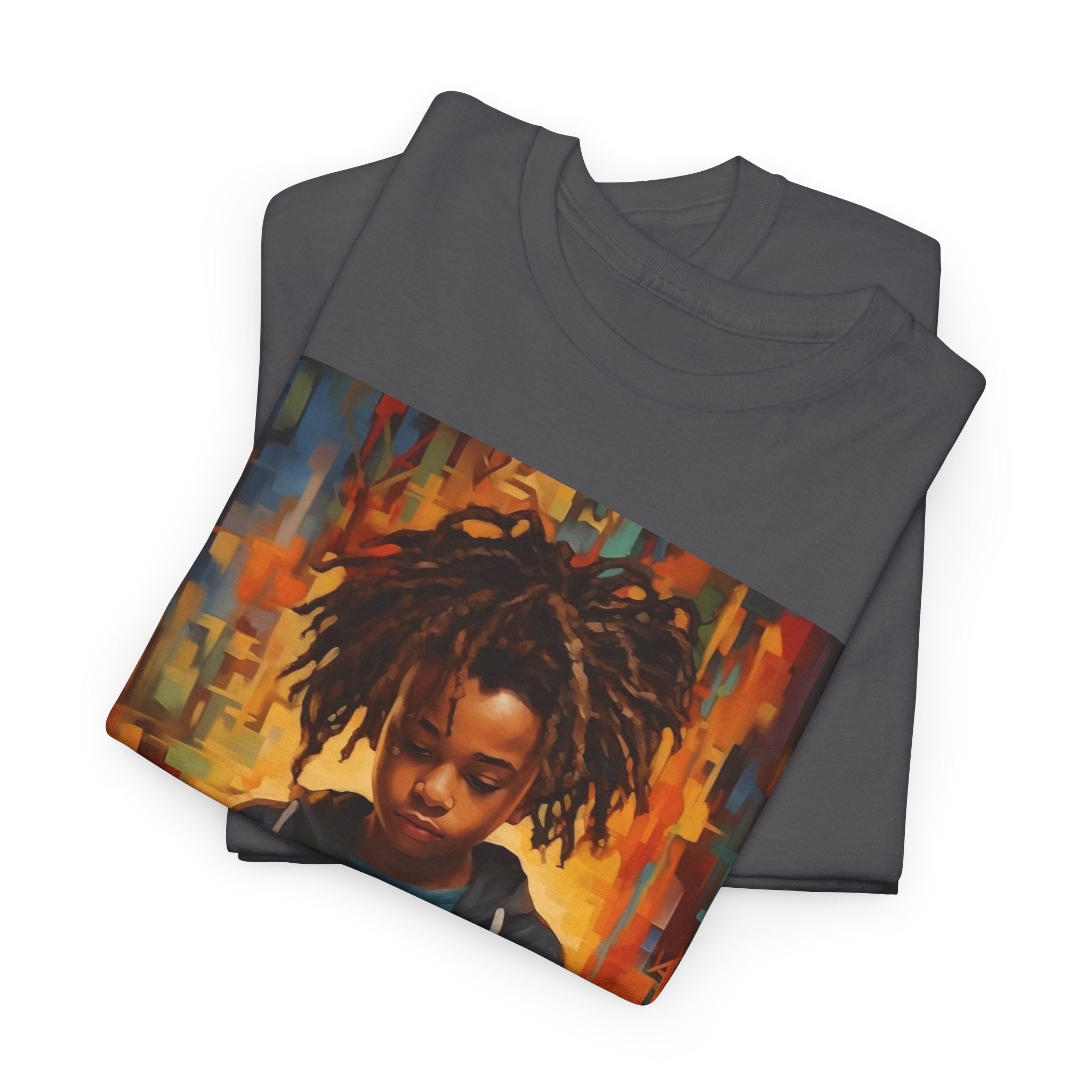 Graphic Tee — 'This Is Not A Boycott, This Is A Wealth Transfer' Back Print with Reading Child Artwork