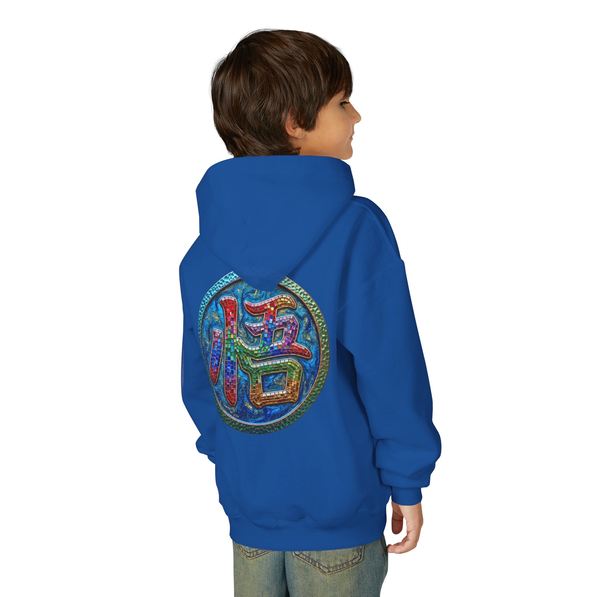 Dragon Boy Hoodie — Goku Cartoon Emblem Youth Hooded Sweatshirt