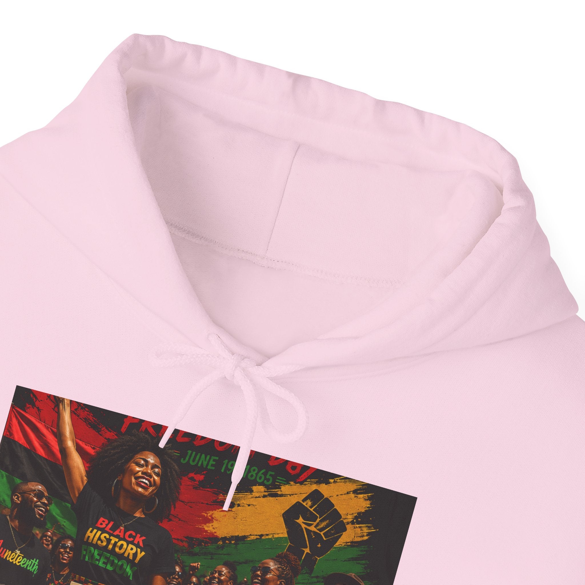 Juneteenth Celebration Hoodie — Juneteenth 1865 Freedom Retro Graphic Hooded Sweatshirt