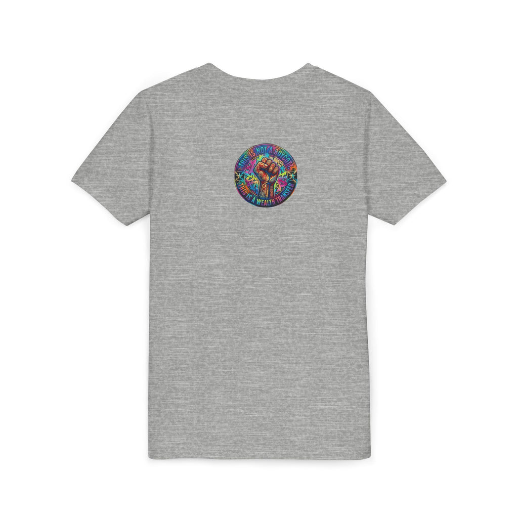 Youth Trophy Lightning Tee — Winning Kids' Short Sleeve Shirt with Stars & Confetti