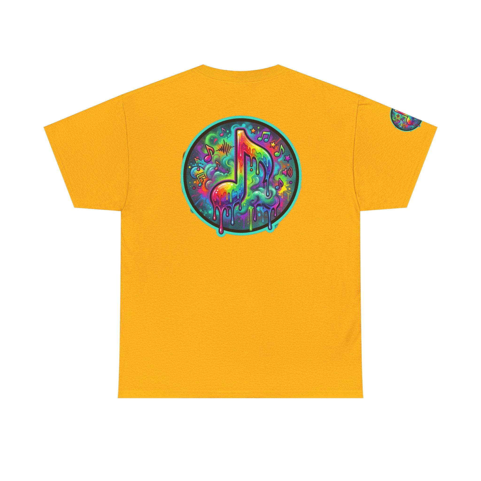 Music Vibes Tee — “They Want Our Rhythm But They Don’t Want Our Blues” Psychedelic Drip Note T-Shirt