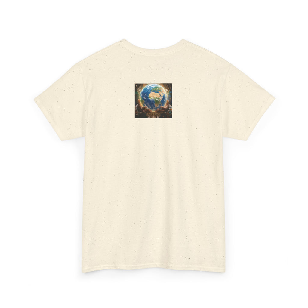 Cosmic Guardian Tee — Earth Mother Spiritual Graphic T-Shirt