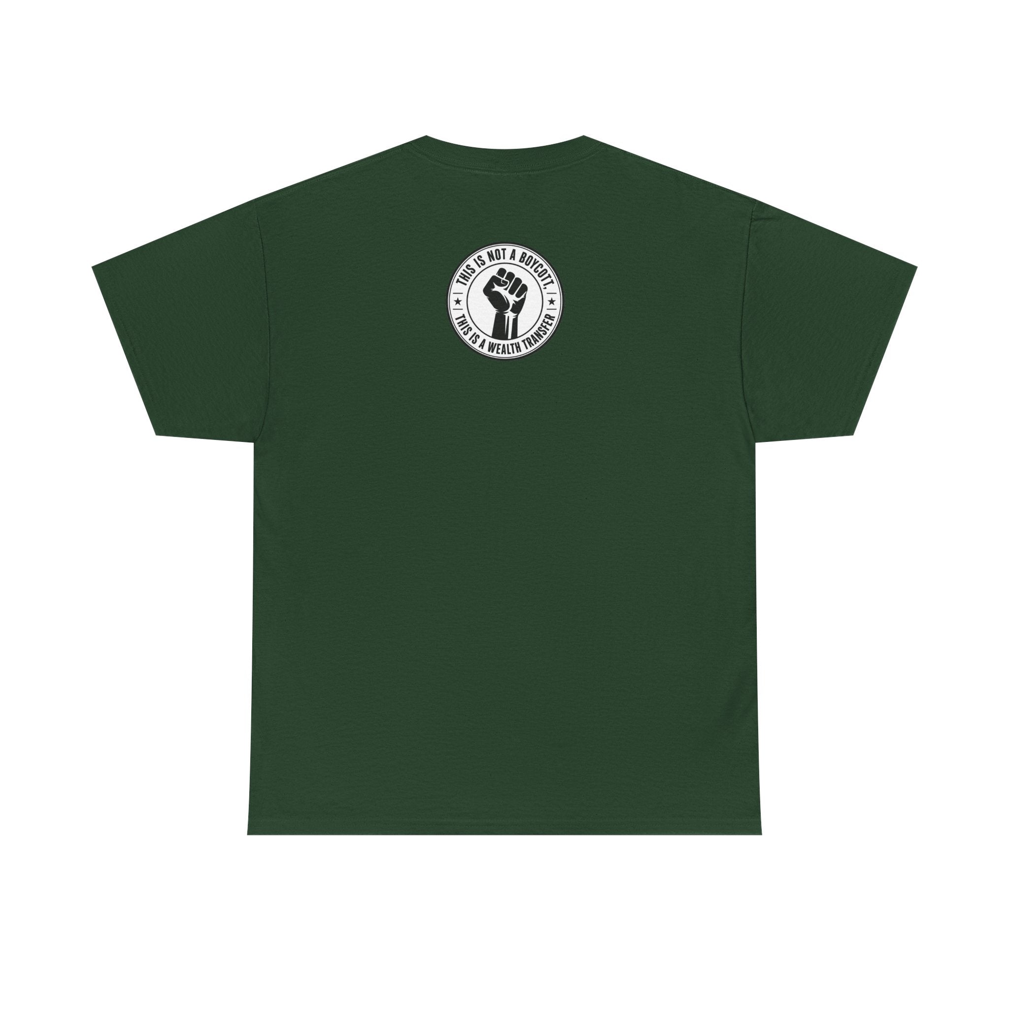 Graphic Tee — Retro Portrait Front with Black Power Fist Back