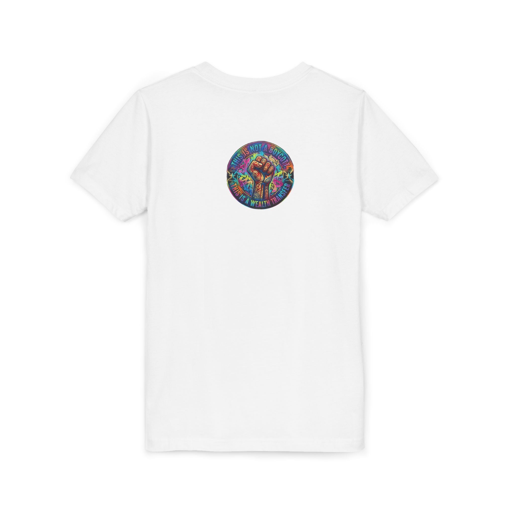 Youth Tee — “BUILD. CREATE. WIN.” Neon Builder City Design