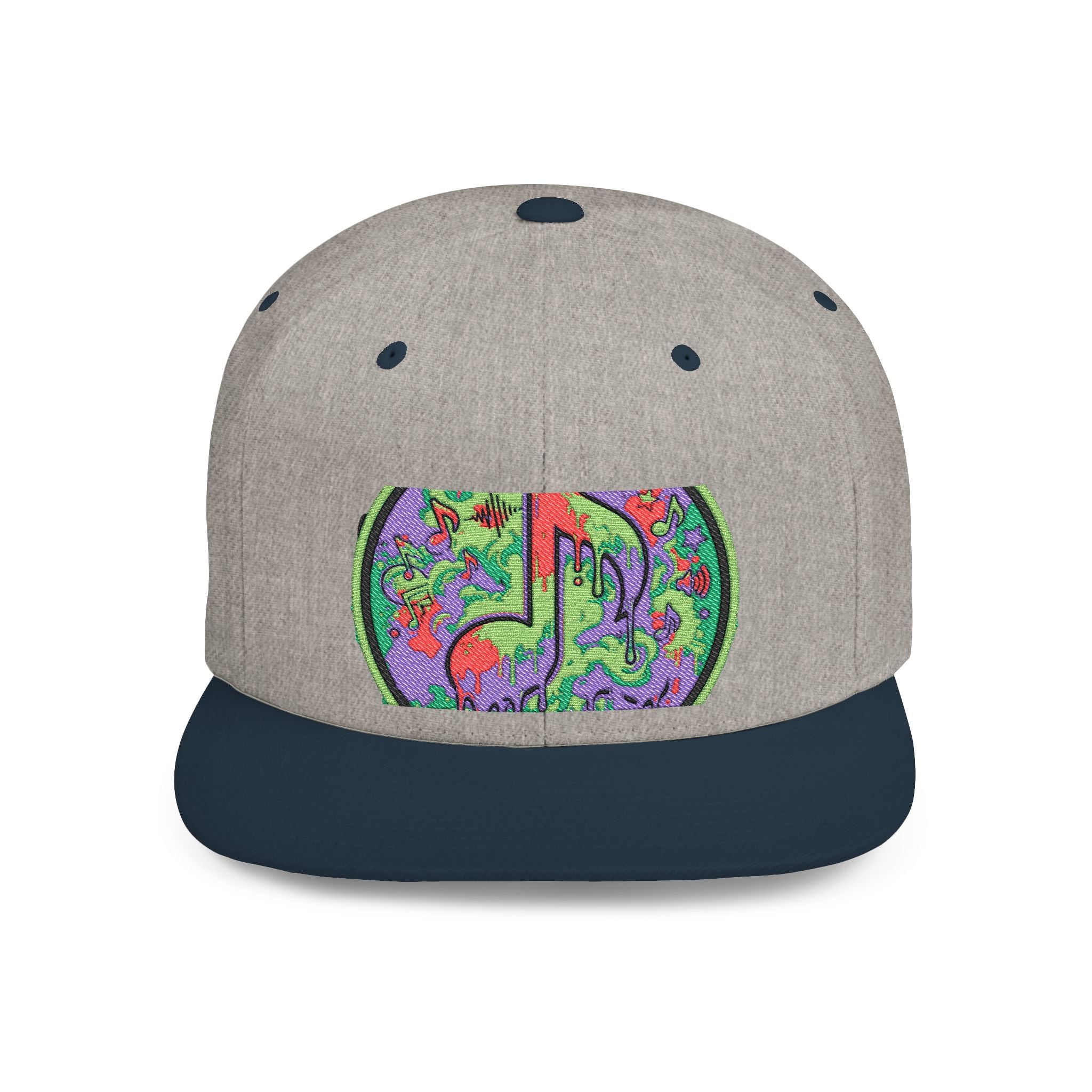 Copy of Copy of Flat Bill Snapback Hat — Retro Dance Crew Graphic Cap