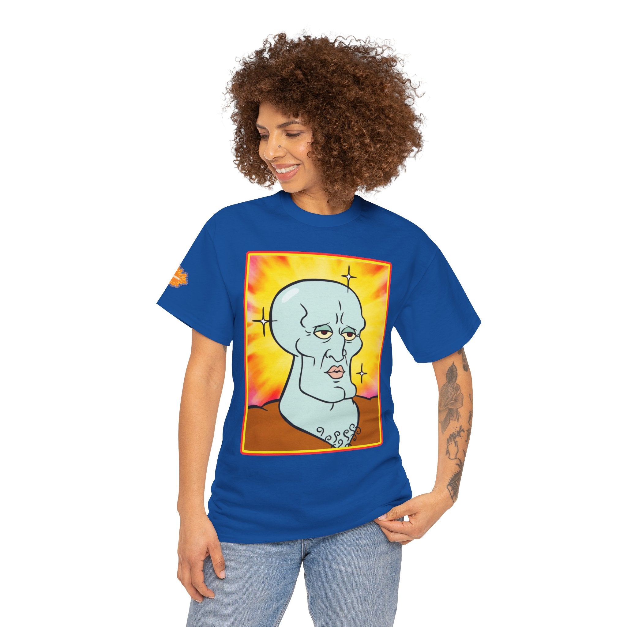 Handsome Squidward Portrait T‑Shirt — Retro Nickelodeon Graphic Tee