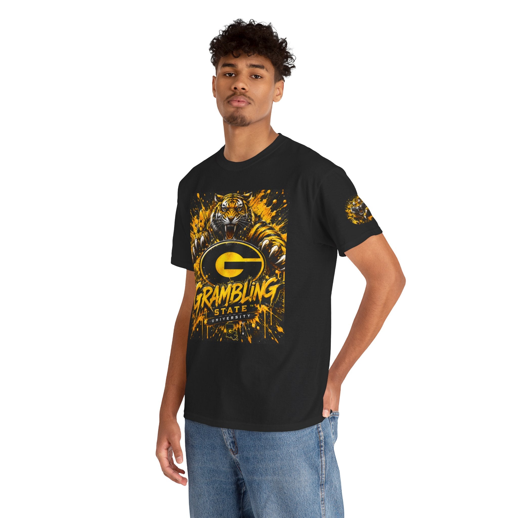 Grambling State Tigers T-Shirt — Roaring Tiger Logo College Tee