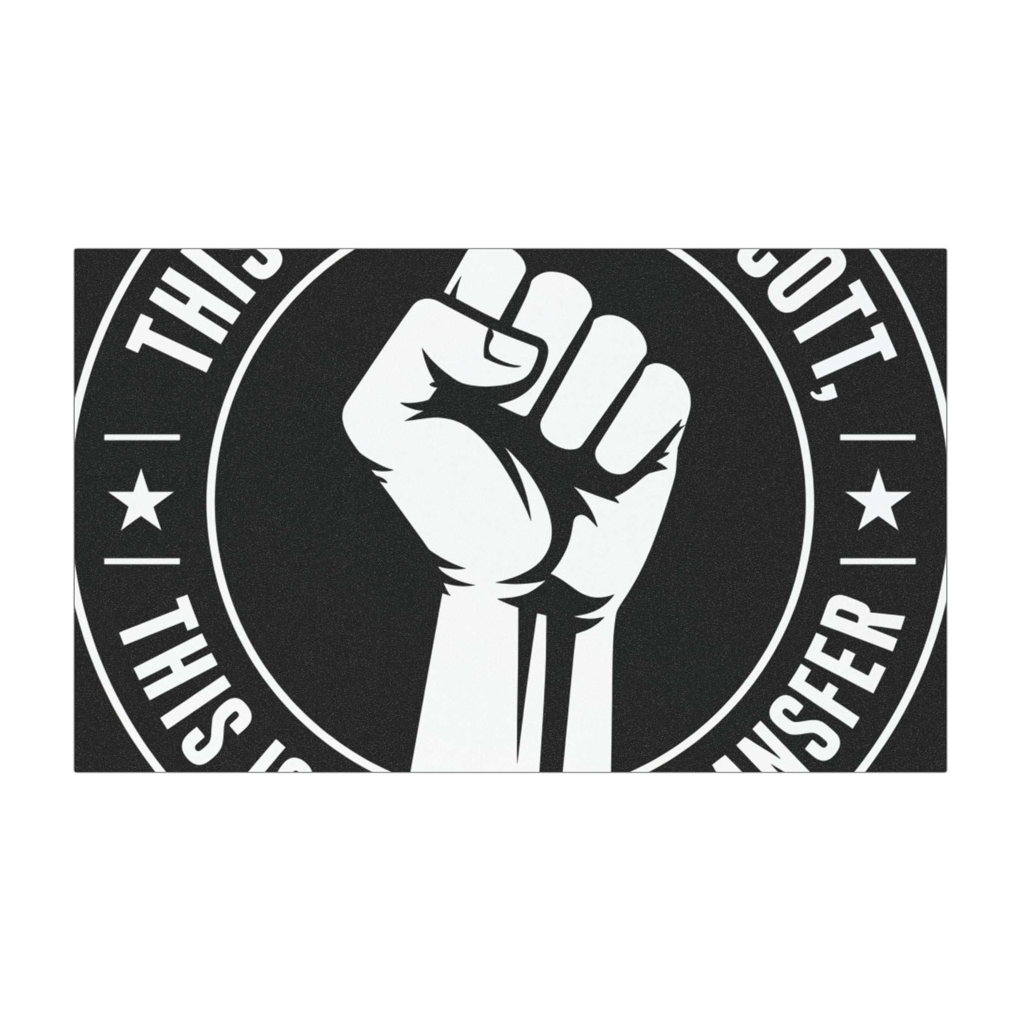 Solidarity Community Car Magnet — Dollar Bill Fist Design