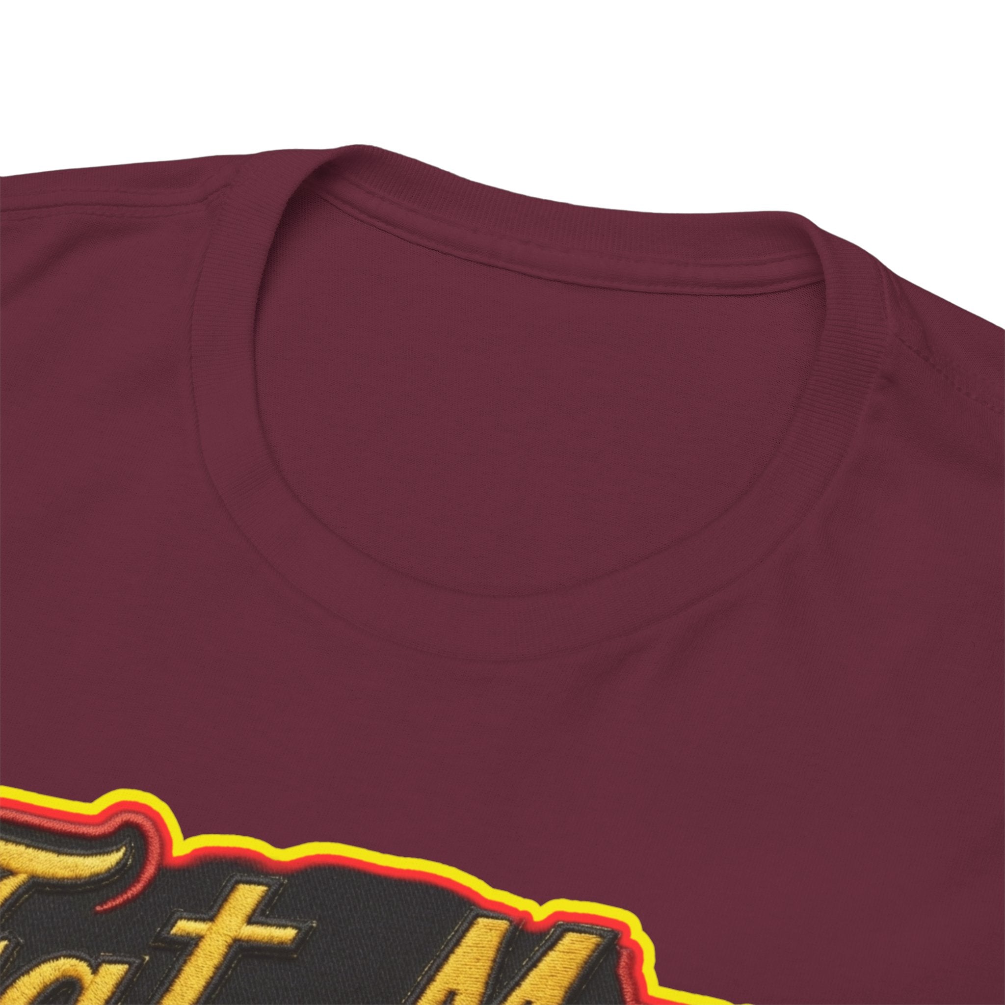 Fat Man Graphic Tee — Retro Boxing Design with '10' Back Patch