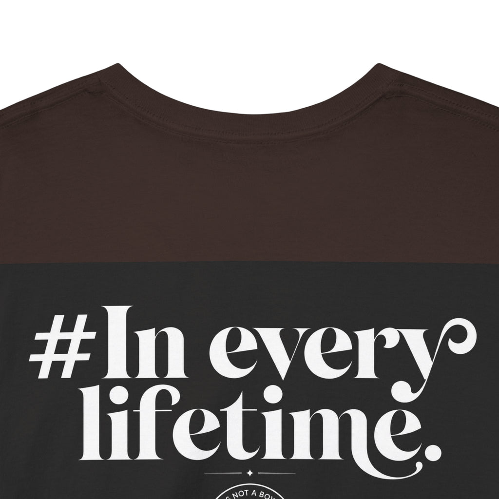 Political Protest Tee — “This Is Not a Boycott, This Is a Wealth Transfer” Shirt (Back: #InEveryLifetime)
